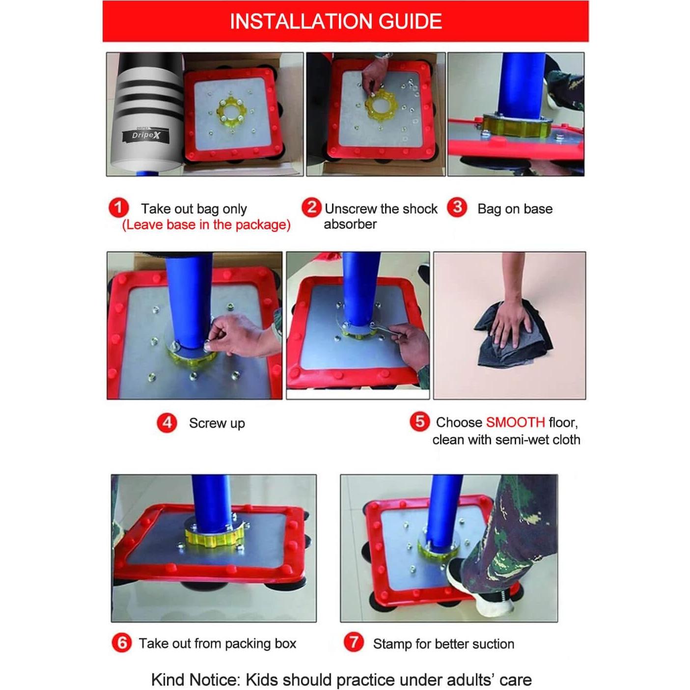 Bolsa de Boxeo Independiente Dripex para Niños 120 cm