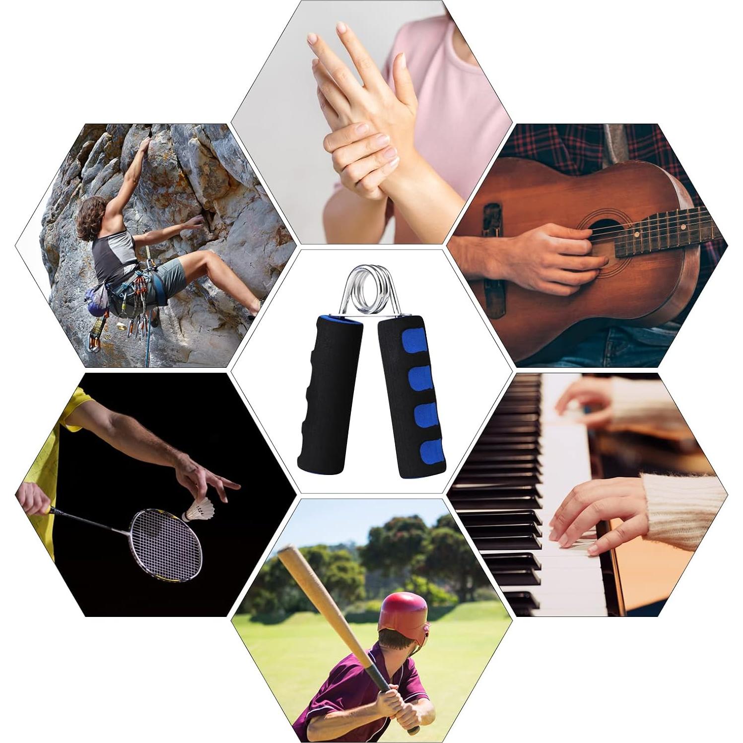 Agarraderas de Fuerza erduoduo - Paquete de 2, Espuma Suave