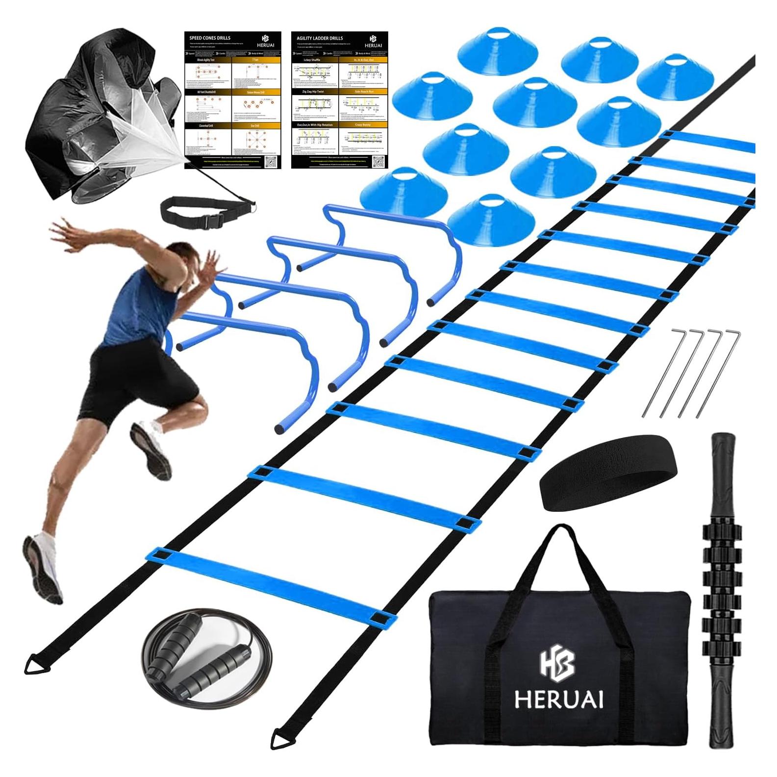 Equipo de Entrenamiento de Velocidad HERUAI con Escalera 6.1m