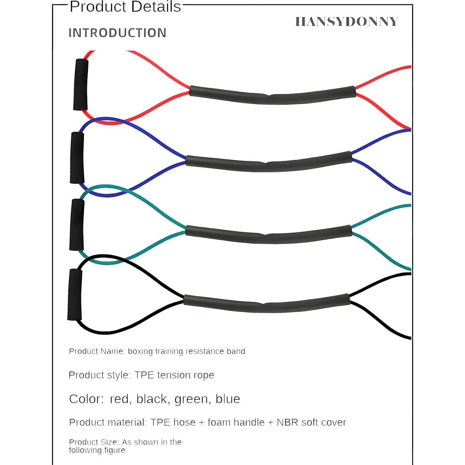 Cinta de Resistencia HANSYDONNY Azul 11.34kg para Boxeo