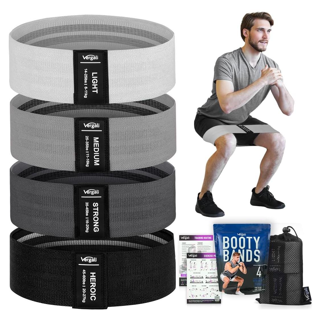 Bandas de Resistencia Vergali BooBan-G 4 Unidades Antideslizantes