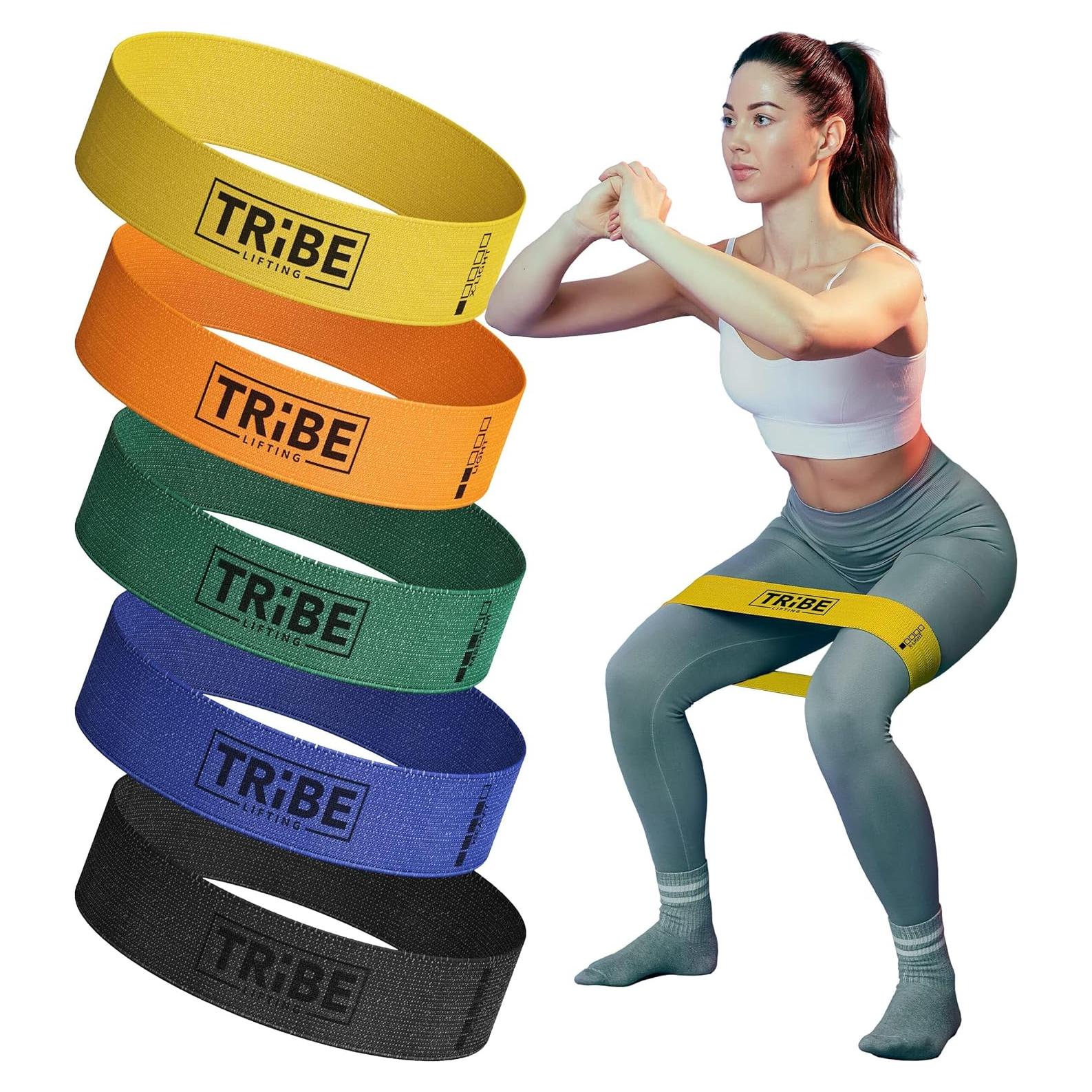 Bandas de Resistencia para Piernas Tribe Lifting - Paquete de 5