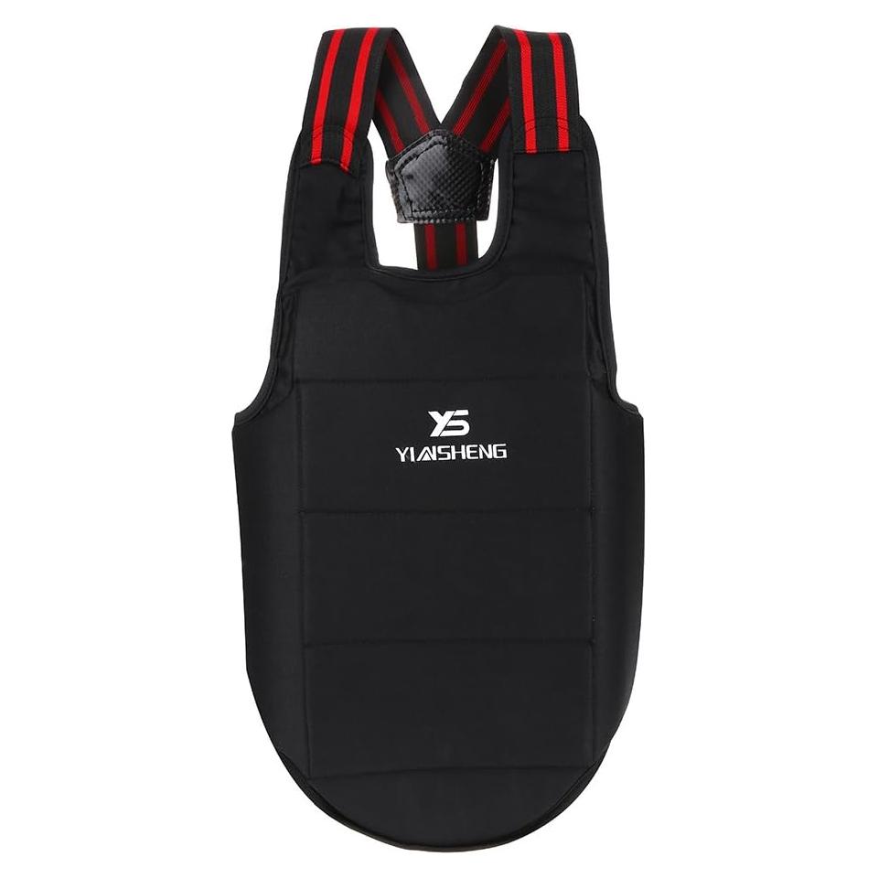 Chaleco Protector de Pecho Karate Leapiture Ajustable Negro