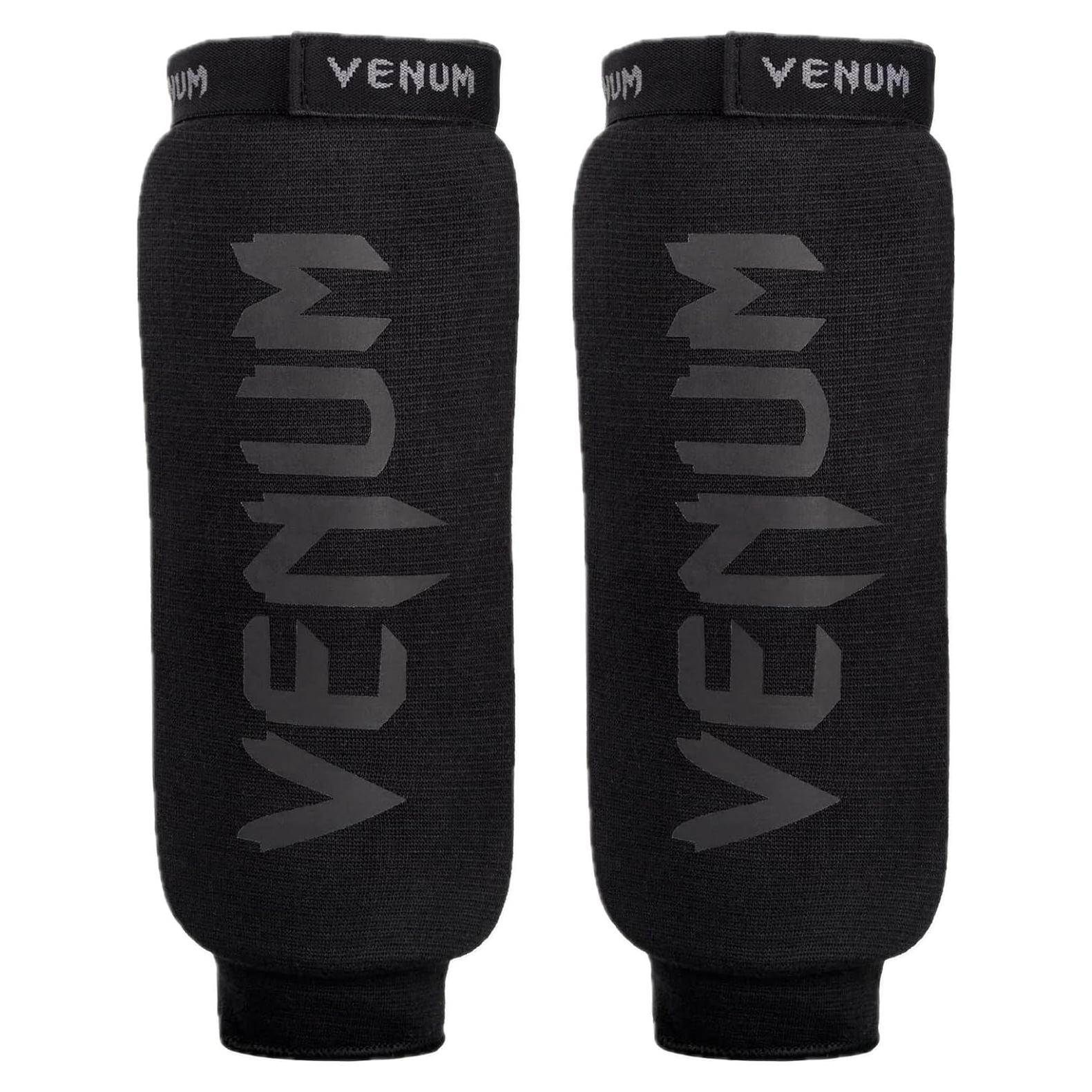 Protectores de Espinillas Venum Kontact - Talla Única - Negro