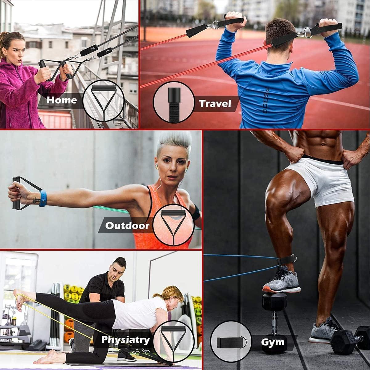 Bandas de Resistencia VEICK - Set de 5 Tubos Ajustables 68 kg