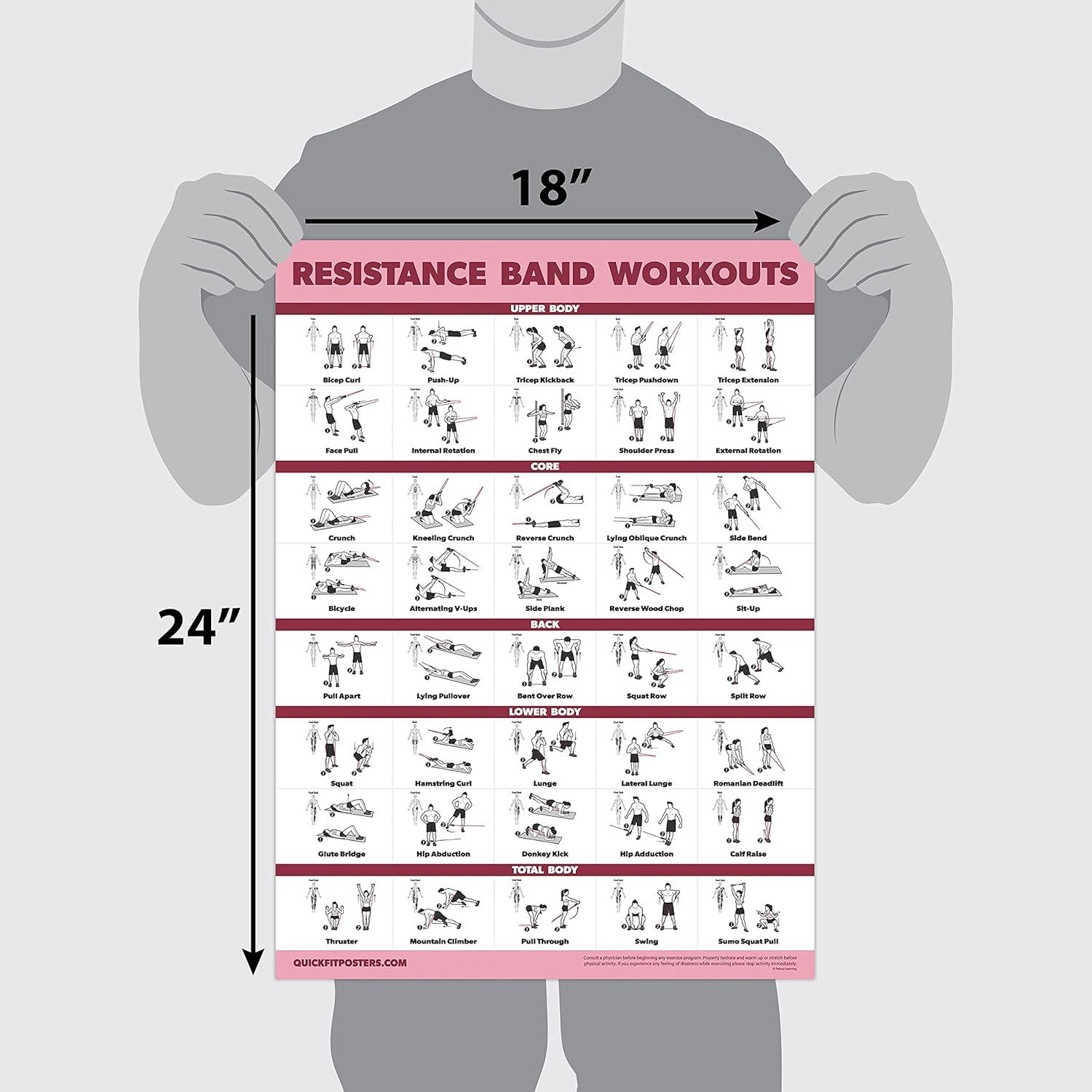 Carteles de Ejercicio Laminados Palace Learning - 2 Piezas