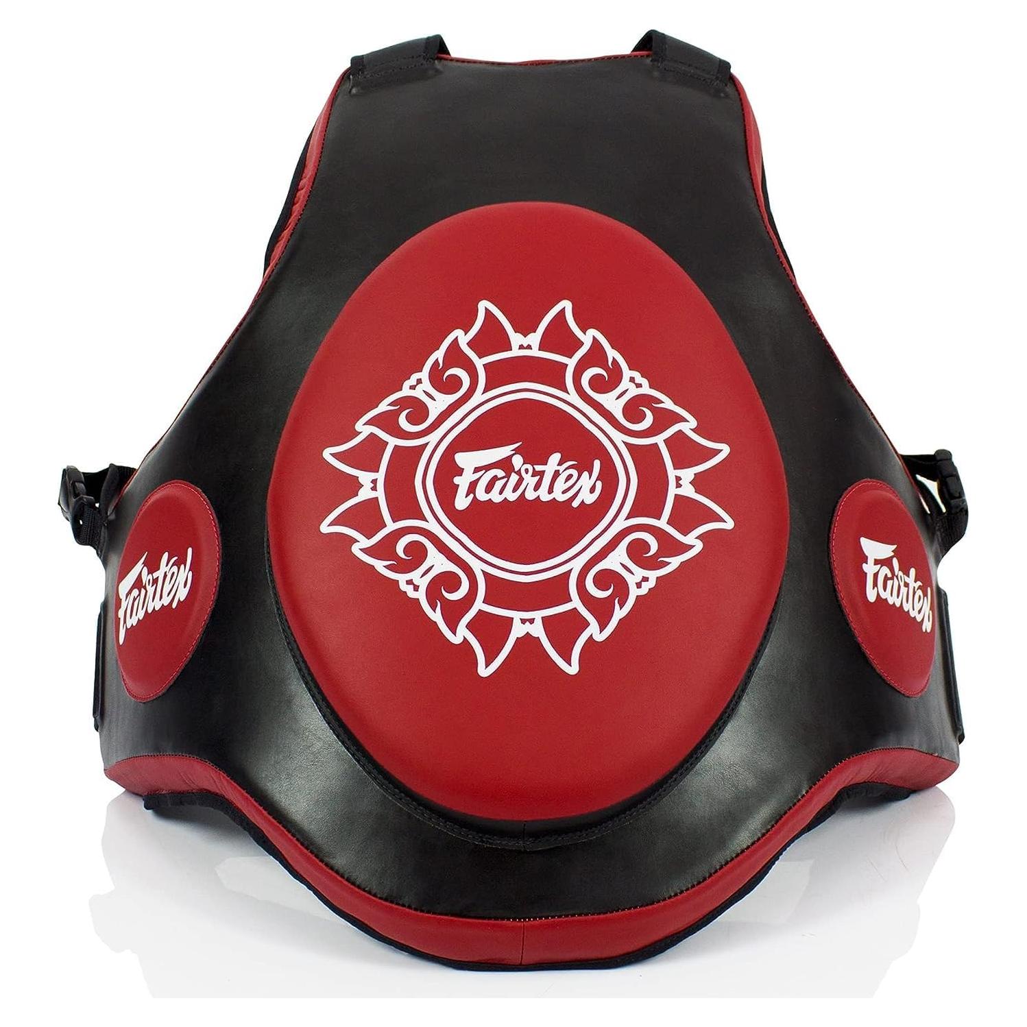 Chaleco Protector Fairtex TV2 para Muay Thai y MMA - Negro/Rojo
