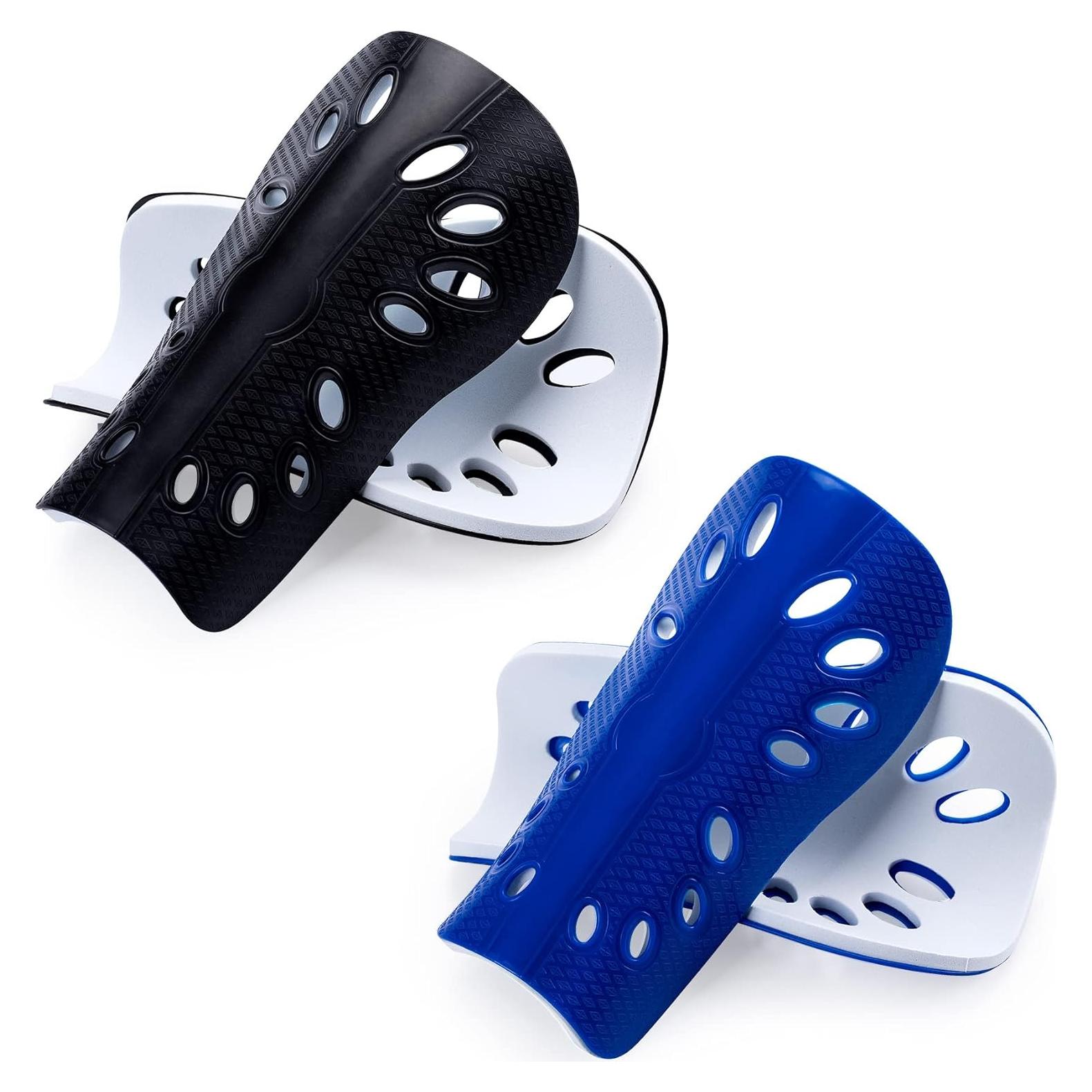 Espinilleras de Fútbol ANCIRS para Niños - Azul y Negro