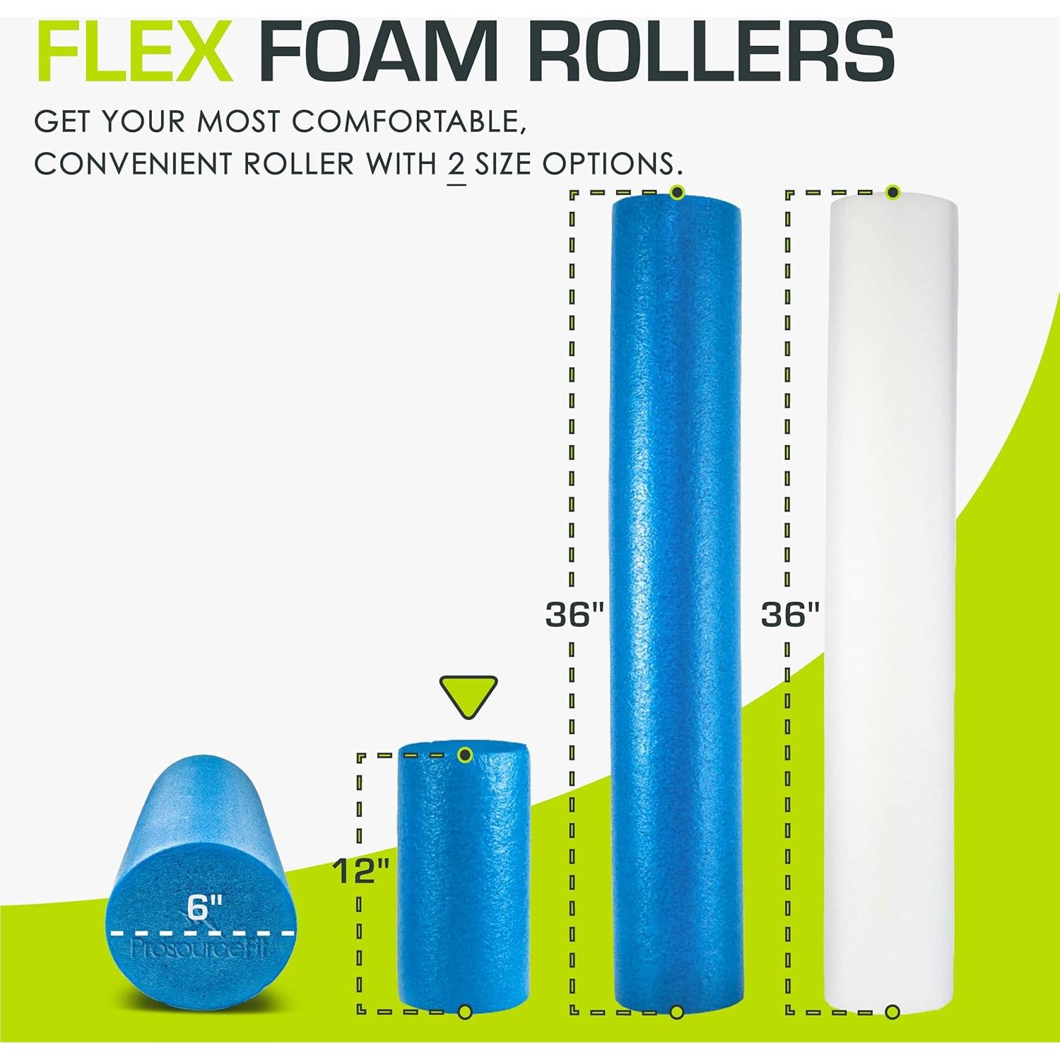 Rodillo de Espuma ProsourceFit 30.48 cm para Masaje y Equilibrio