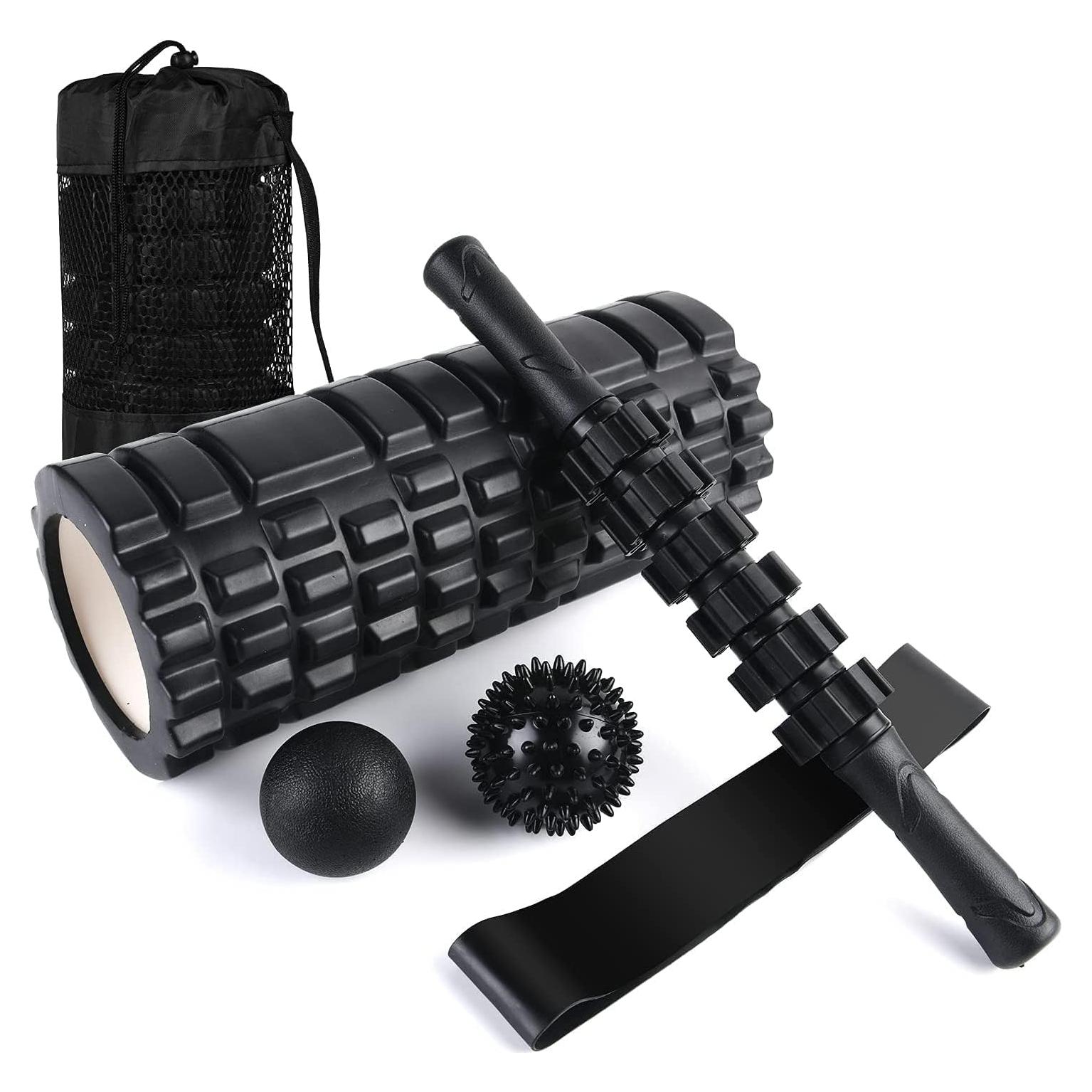 Set de Rodillo de Espuma 6 en 1 Aucuu - Masaje y Estiramiento