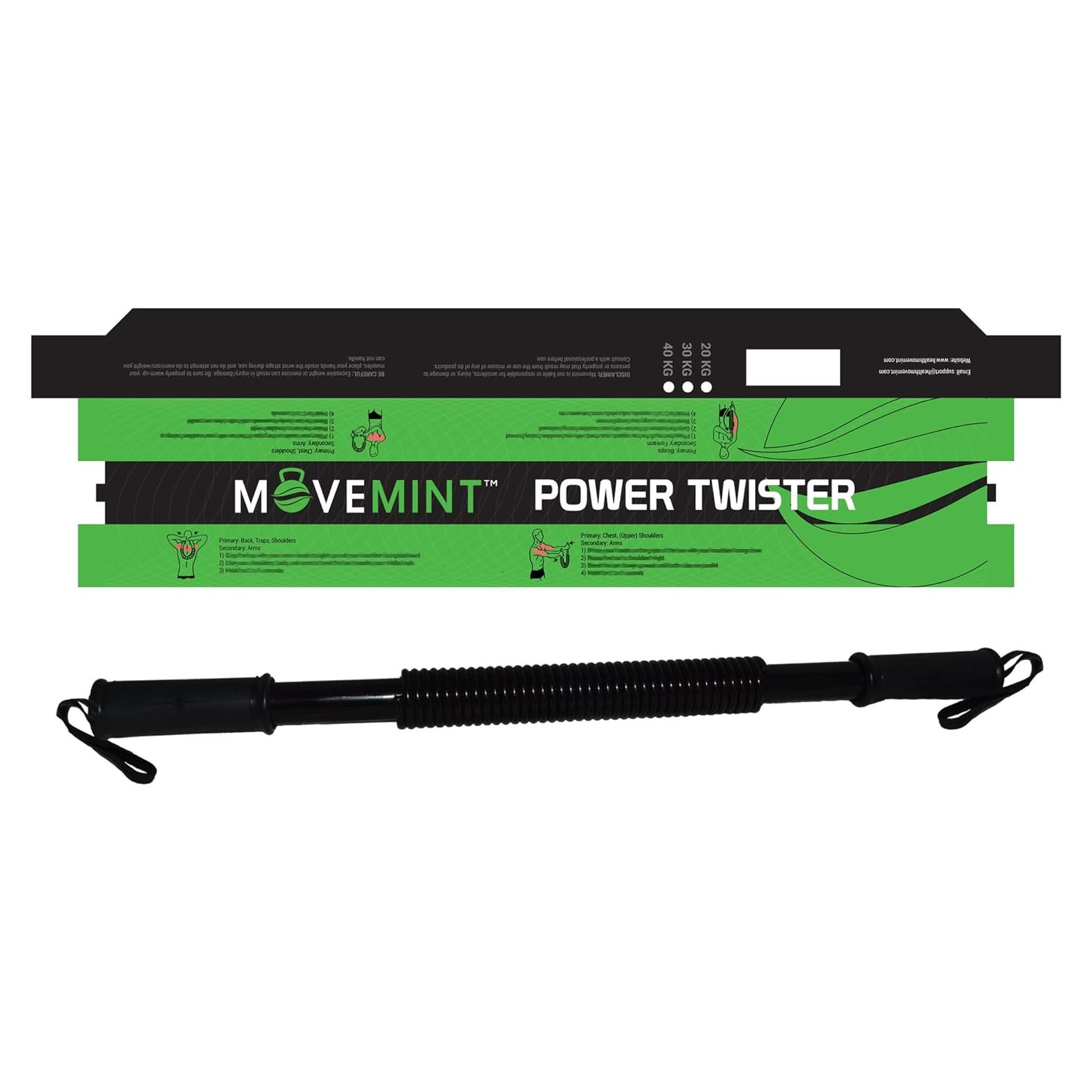 Barra de Ejercicio MOVEMINT Power Twister 20KG a 100KG