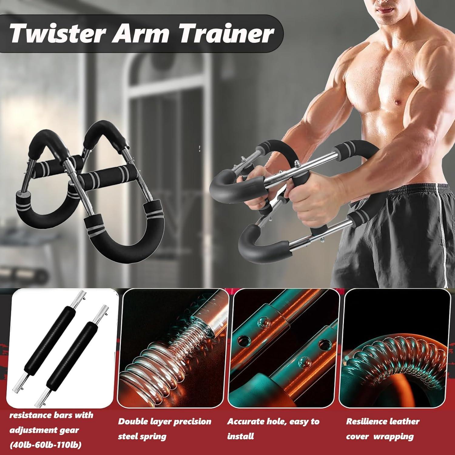 Entrenador de Brazos Twister NOAOVO Resistencia Ajustable 18-50kg