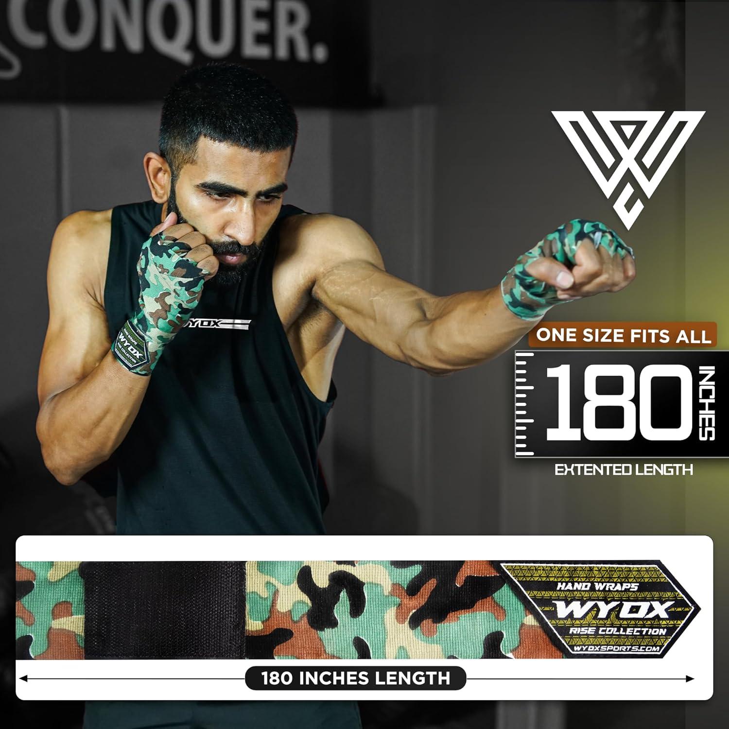 Vendajes de Boxeo WYOX 3m Elásticos con Asa Pulgar Unisex