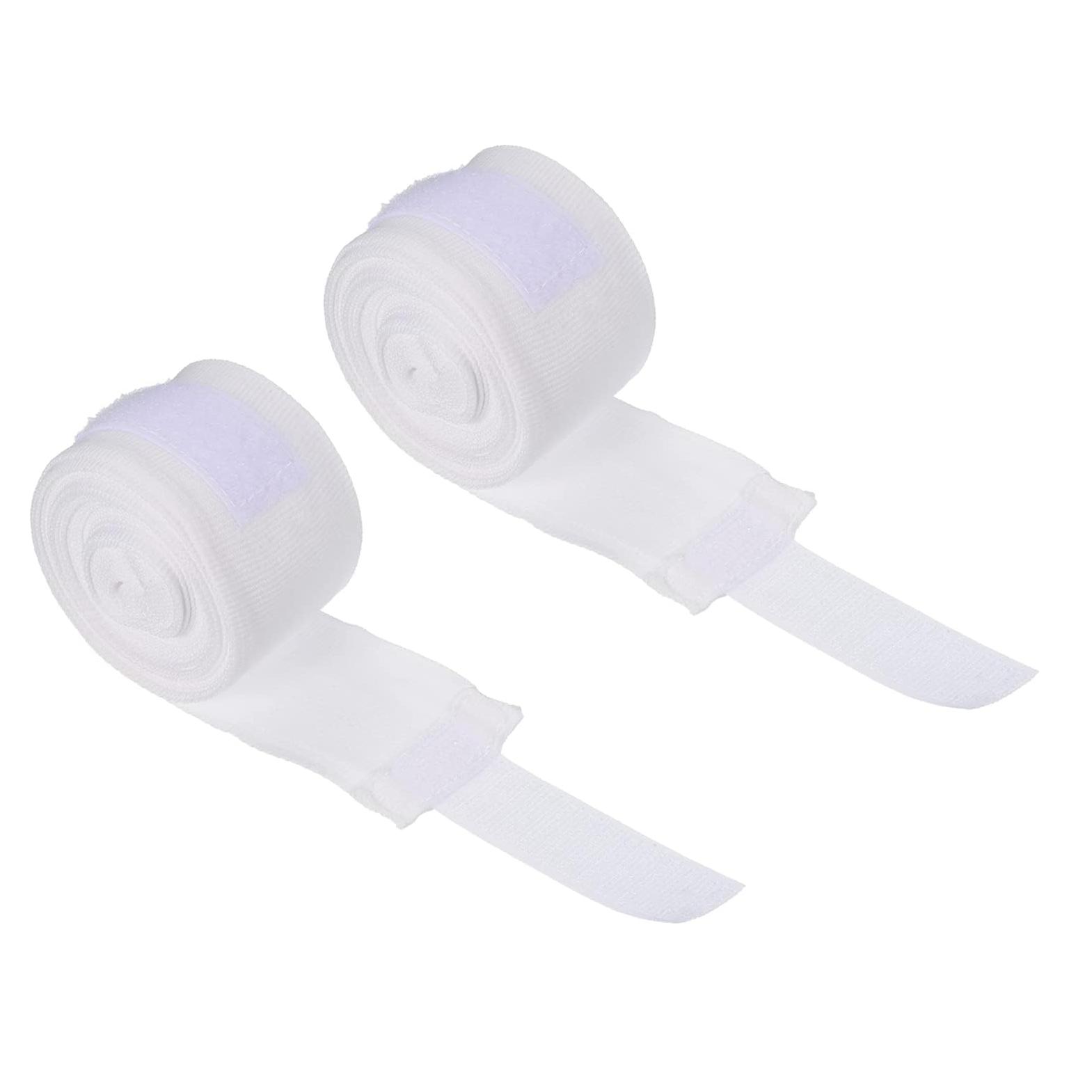 Envolturas de Mano de Boxeo PATIKIL Algodón 500x5cm Blancas