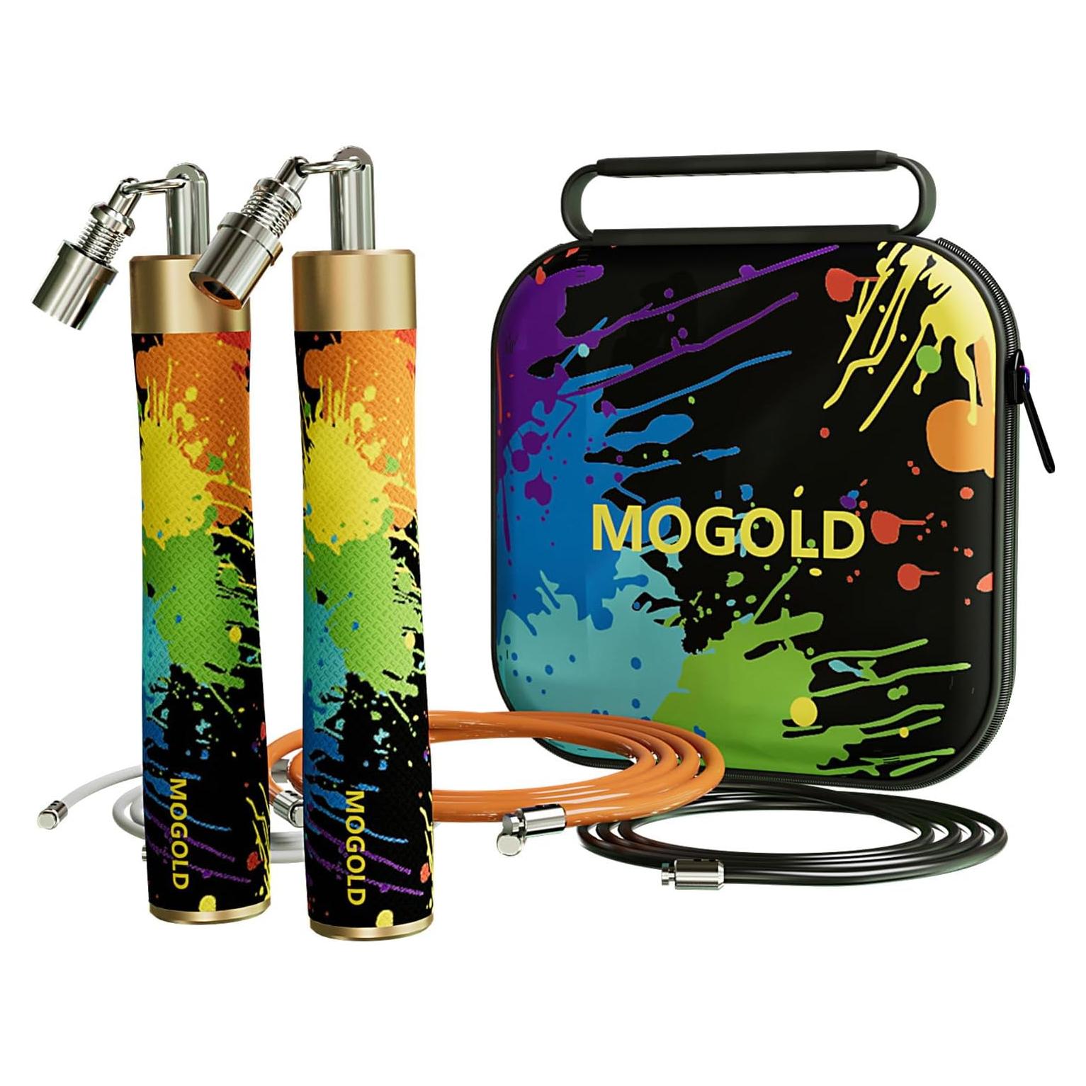 Cuerda de Salto con Peso MOGOLD - Ajustable y Ergonómica