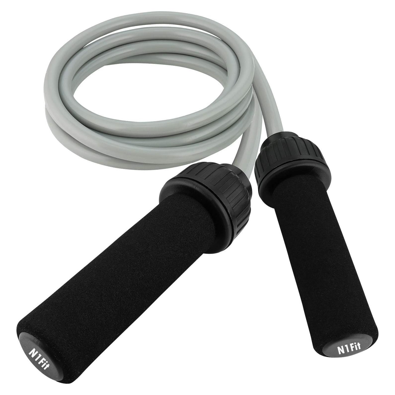 Cuerda de Salto con Peso N1Fit 0.45kg Ajustable para Fitness