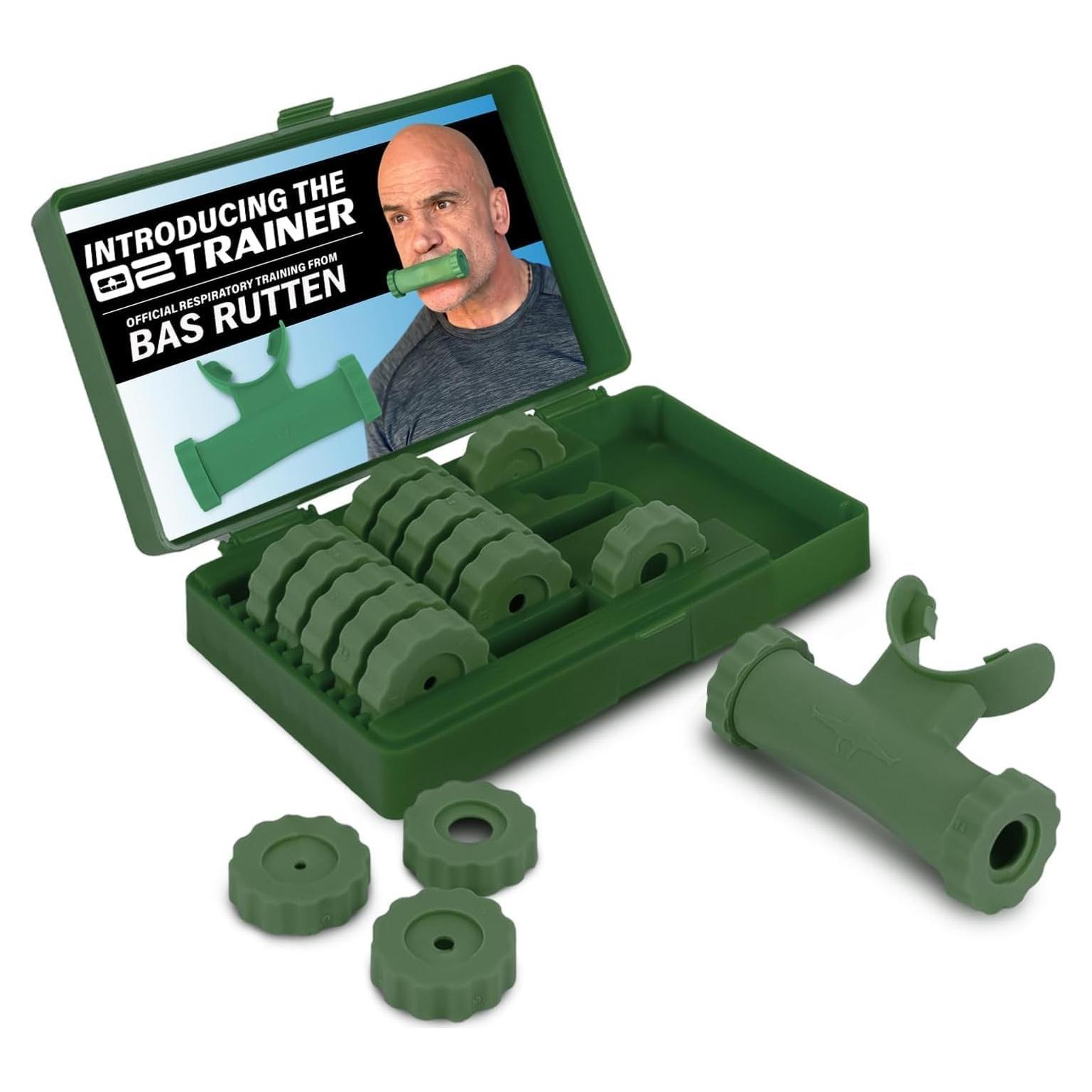 Entrenador Respiratorio O2Trainer Bas Rutten - Verde - 16 Tapas