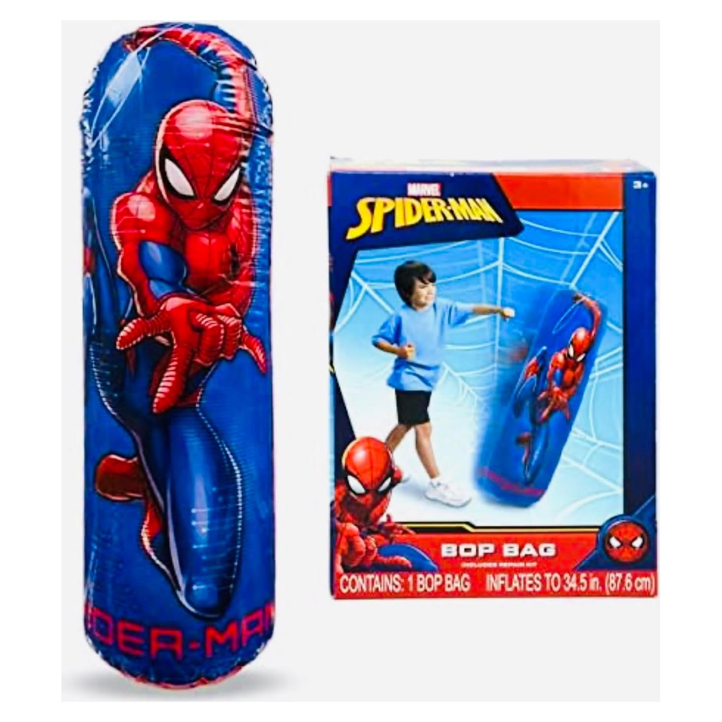 Saco de Golpes Inflable Spiderman 87.63 cm para Niños