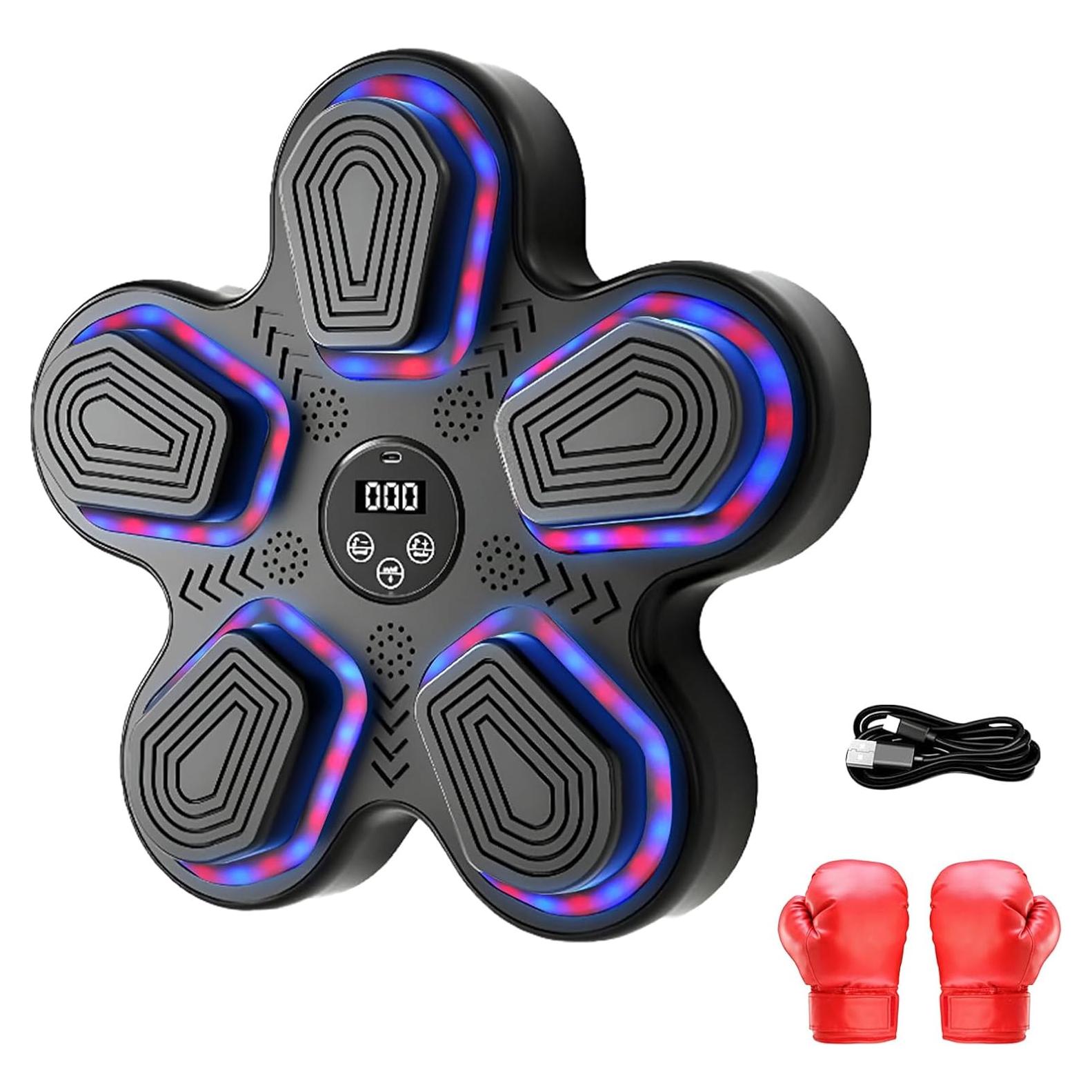 Máquina de Boxeo Musical ALSO GO 2025, 5 Objetivos, Bluetooth