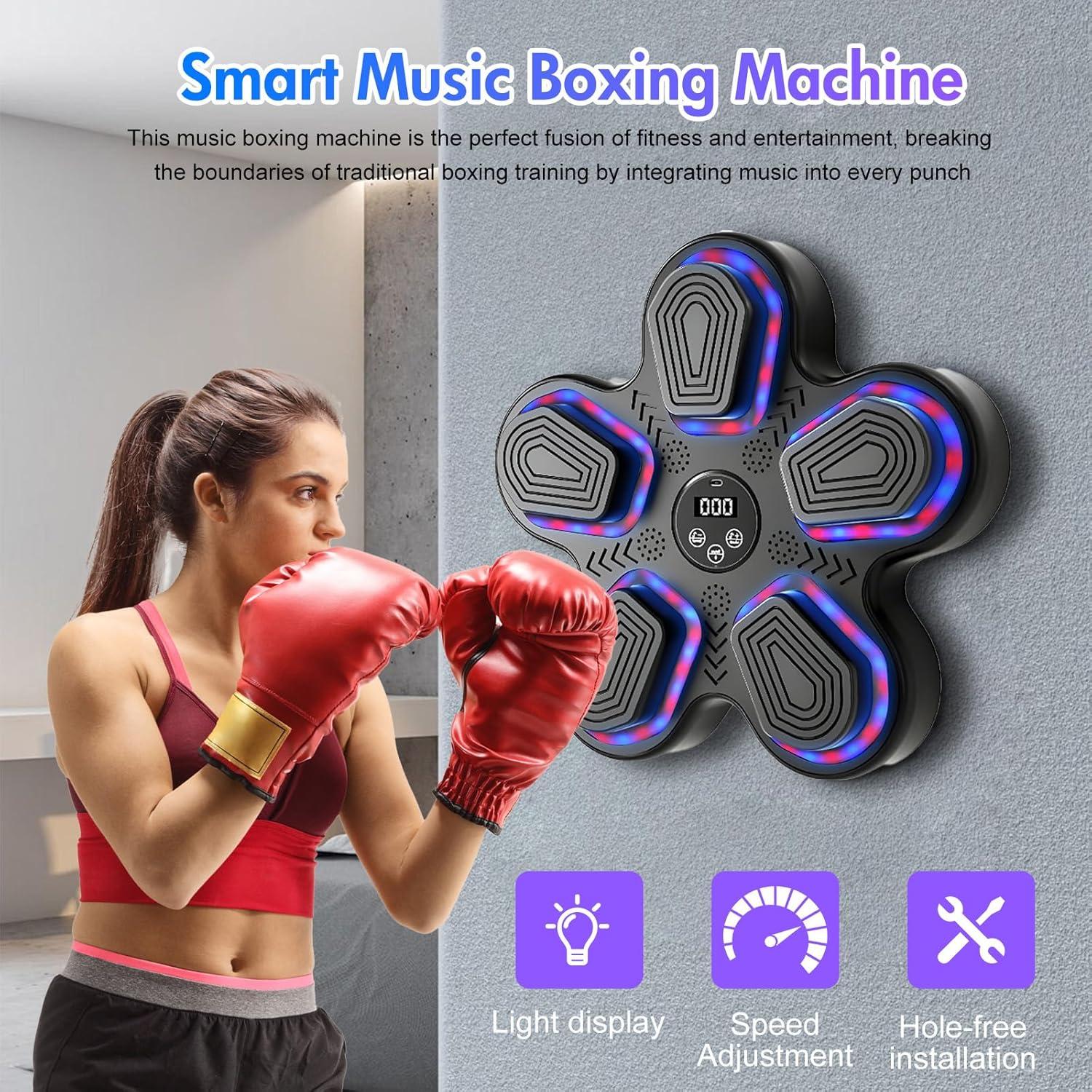 Máquina de Boxeo Musical ALSO GO 2025, 5 Objetivos, Bluetooth
