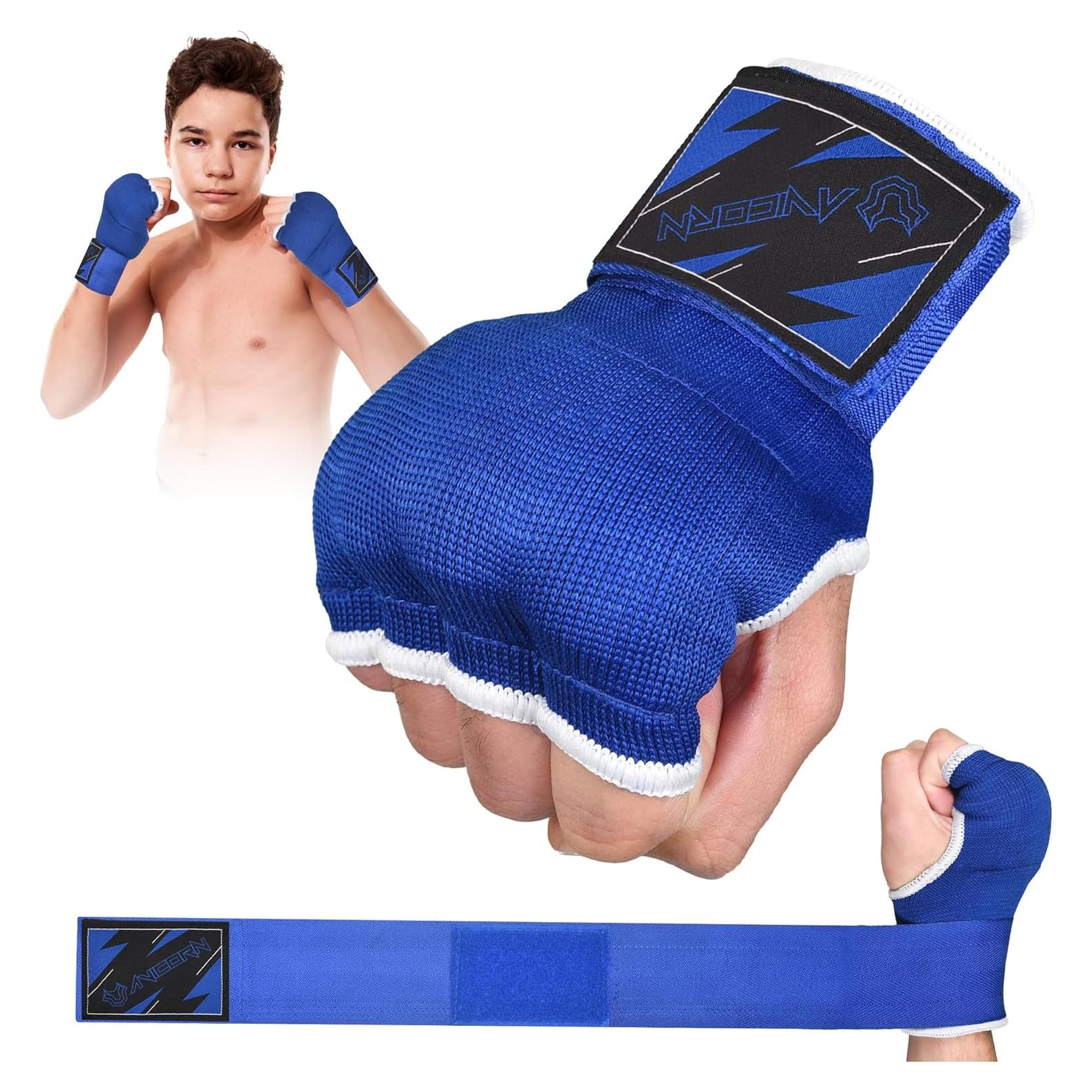 Guantes de Gel AVICORN QuickWraps Niños X-Pequeño Azul/Blanco