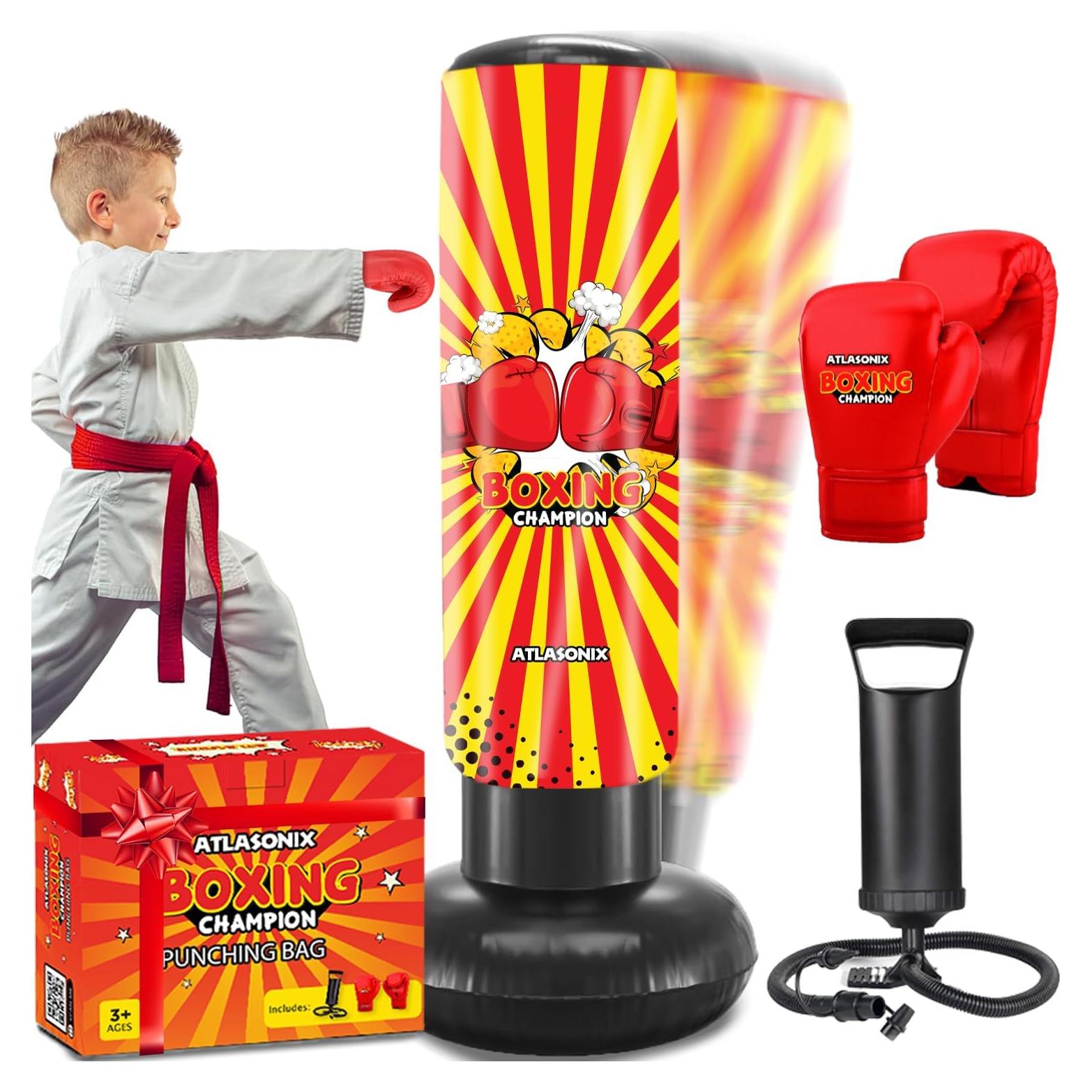 Juguete Inflable de Boxeo Atlasonix 122 cm para Niños