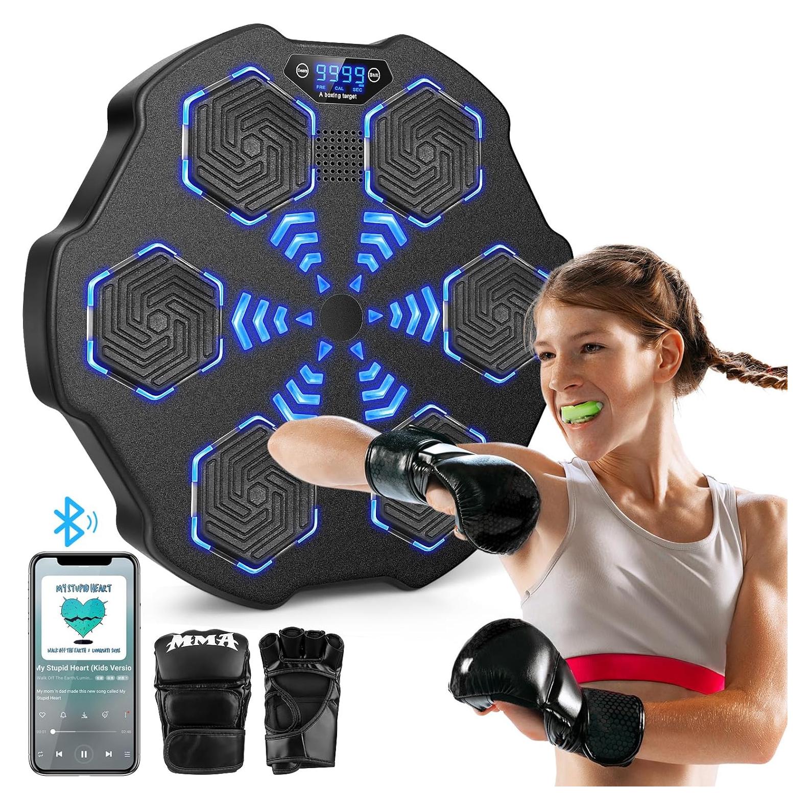 Máquina de Boxeo Musical KAPVIS MBT-02 con Guantes, 9 Modos