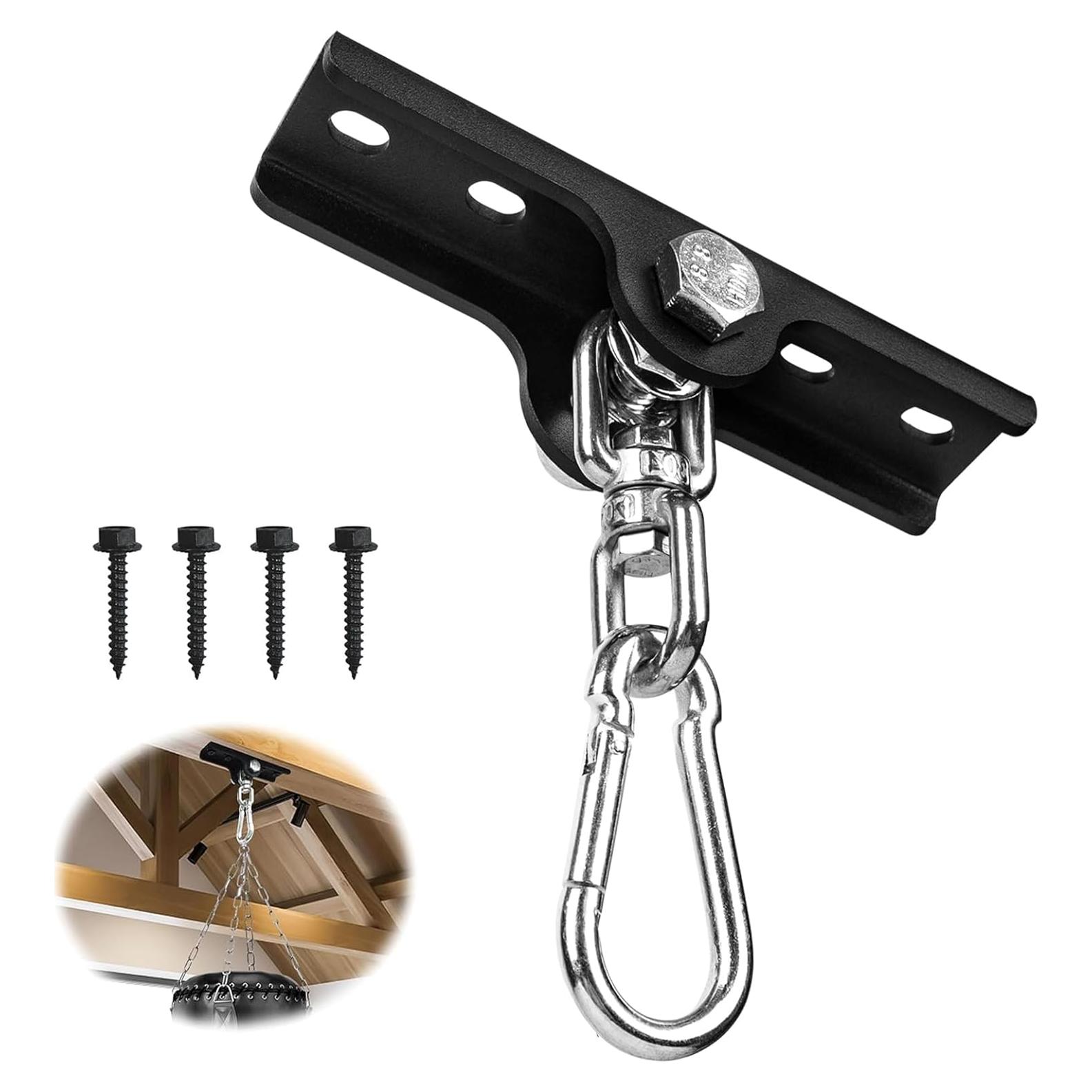 Soporte para Saco de Boxeo YZZHAJ con Rotación 360° - Metal Negro