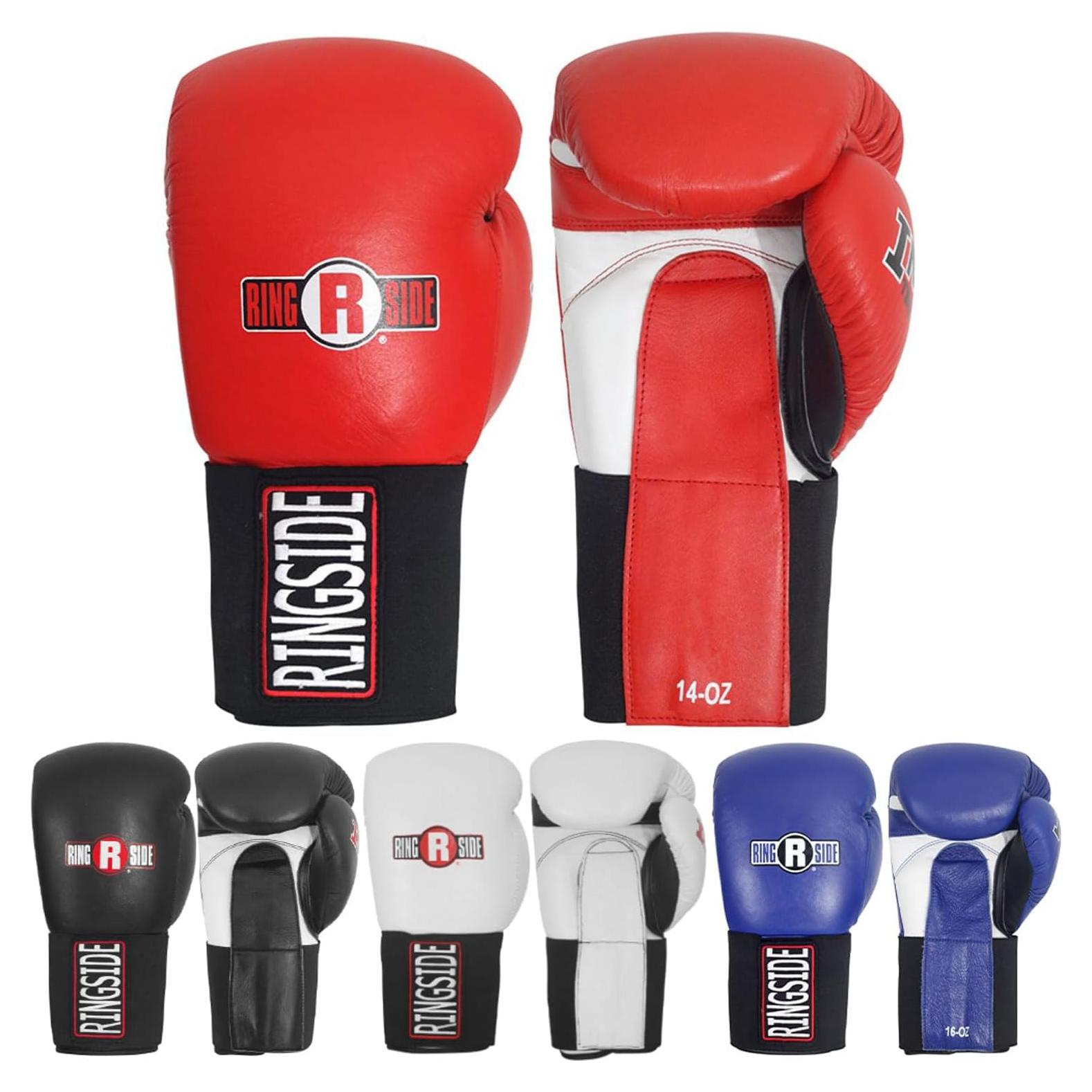 Guantes de Boxeo Ringside IMF Tech 14 Oz Cuero Negro
