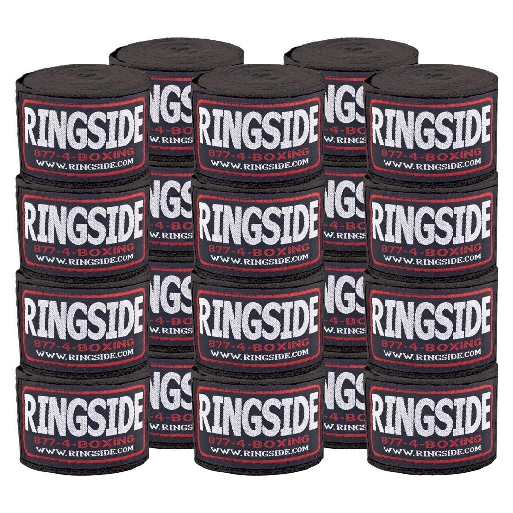 Envoltura de Mano Ringside Algodón 5.08x431.8cm Negra