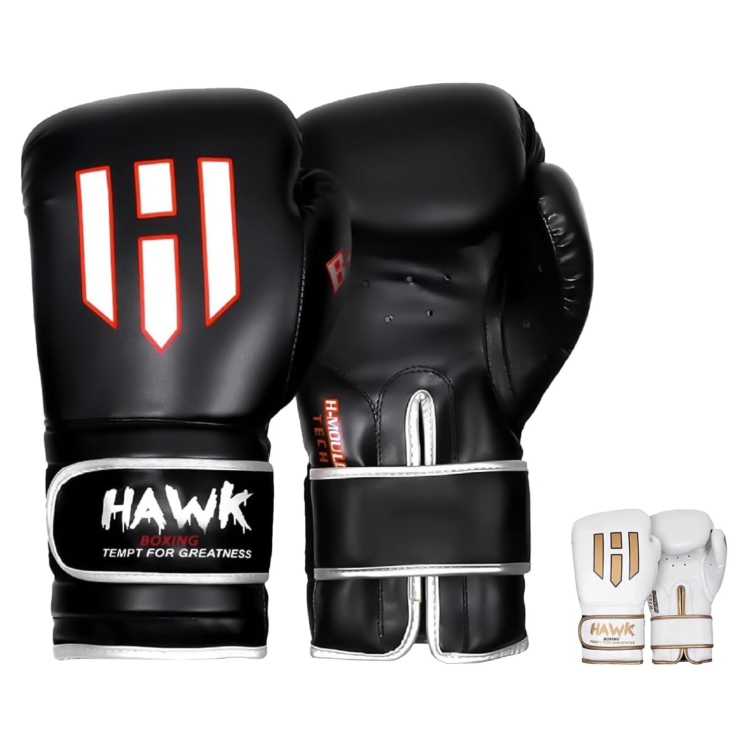 Guantes de Boxeo Hawk Sports 10oz Unisex Negro Acolchados