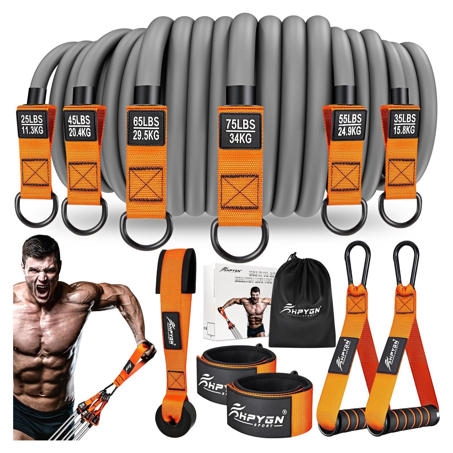 Bandas de Resistencia HPYGN 300LBS para Entrenamiento Muscular