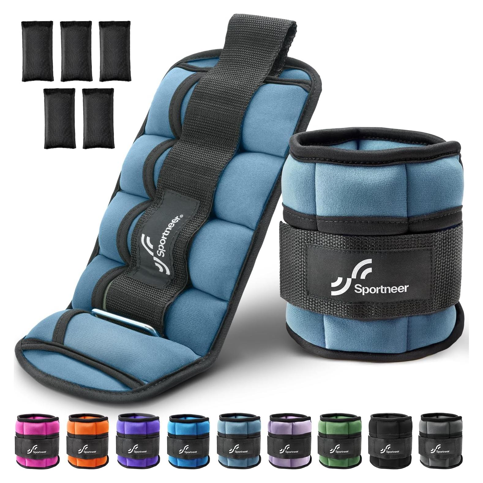 Pesas de Tobillo Ajustables Sportneer 3.18 kg para Entrenamiento