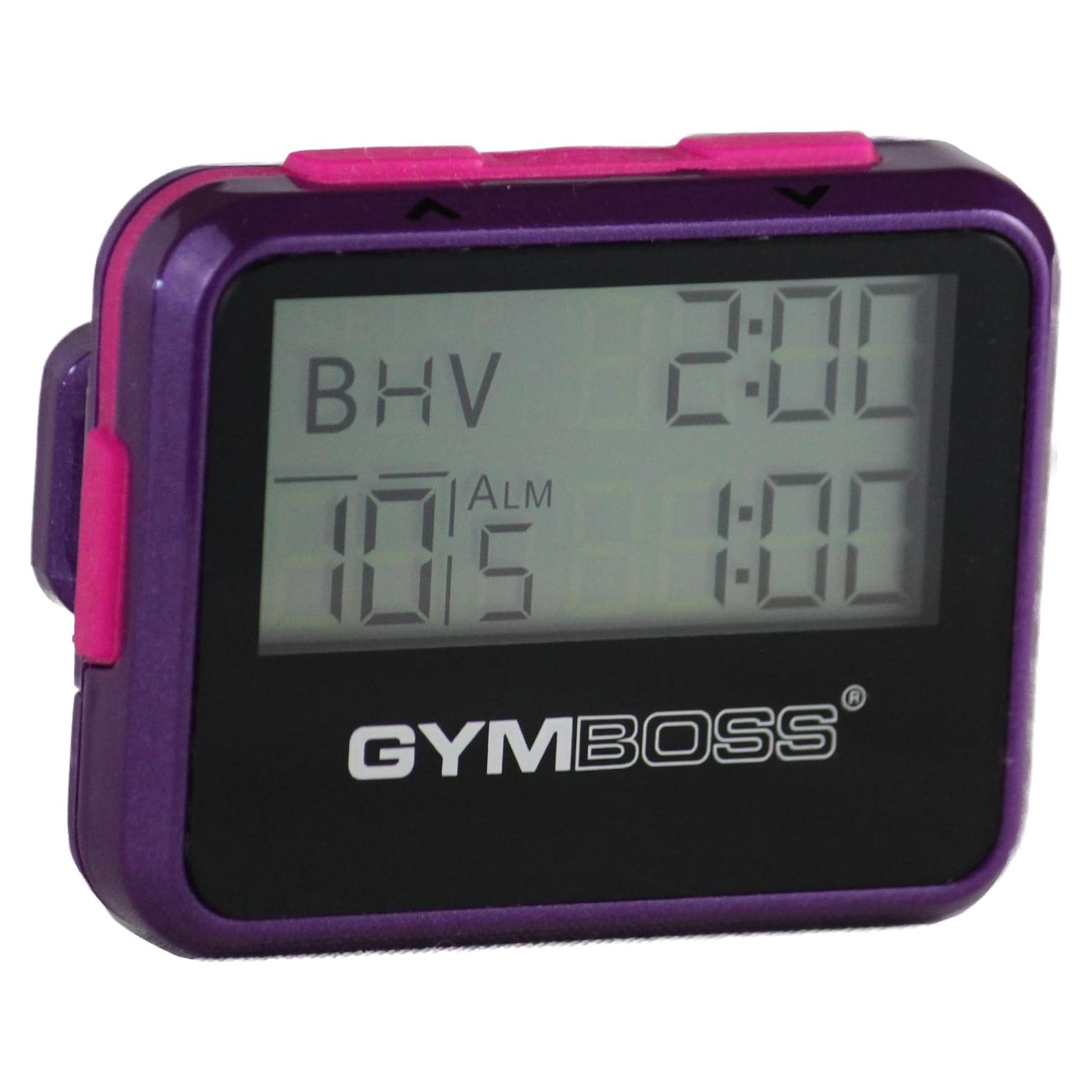 Temporizador de Intervalos Gymboss Violeta/Rosa - HIIT y Cronómetro