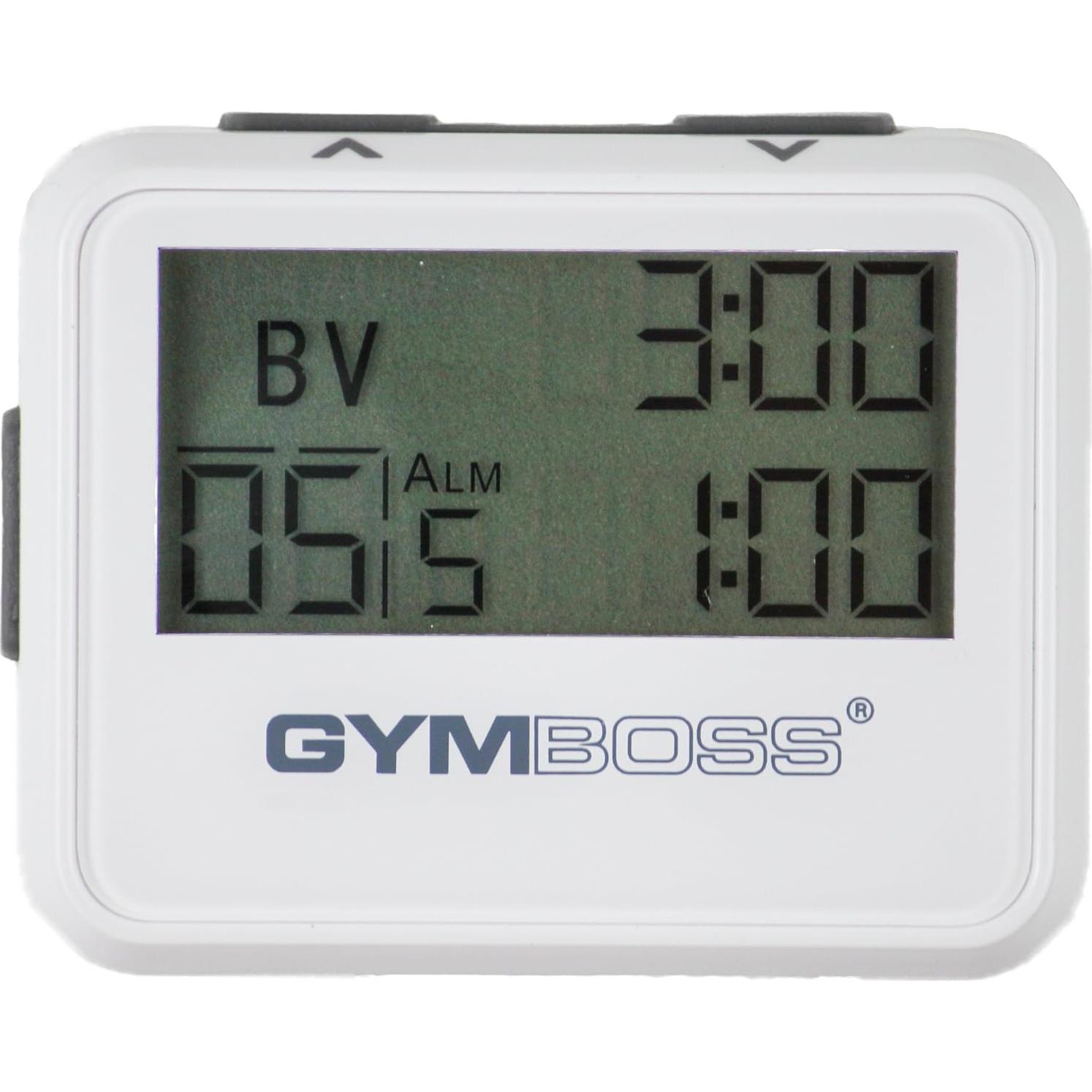 Temporizador de Intervalos Gymboss Blanco/Gris - HIIT y Cronómetro