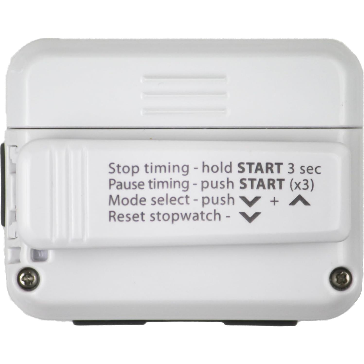 Temporizador de Intervalos Gymboss Blanco/Gris - HIIT y Cronómetro