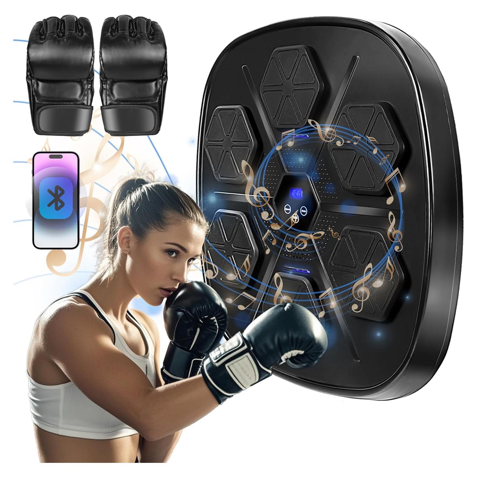 Máquina de Boxeo Musical Adius 2025 - LED, 9 Modos, Pared