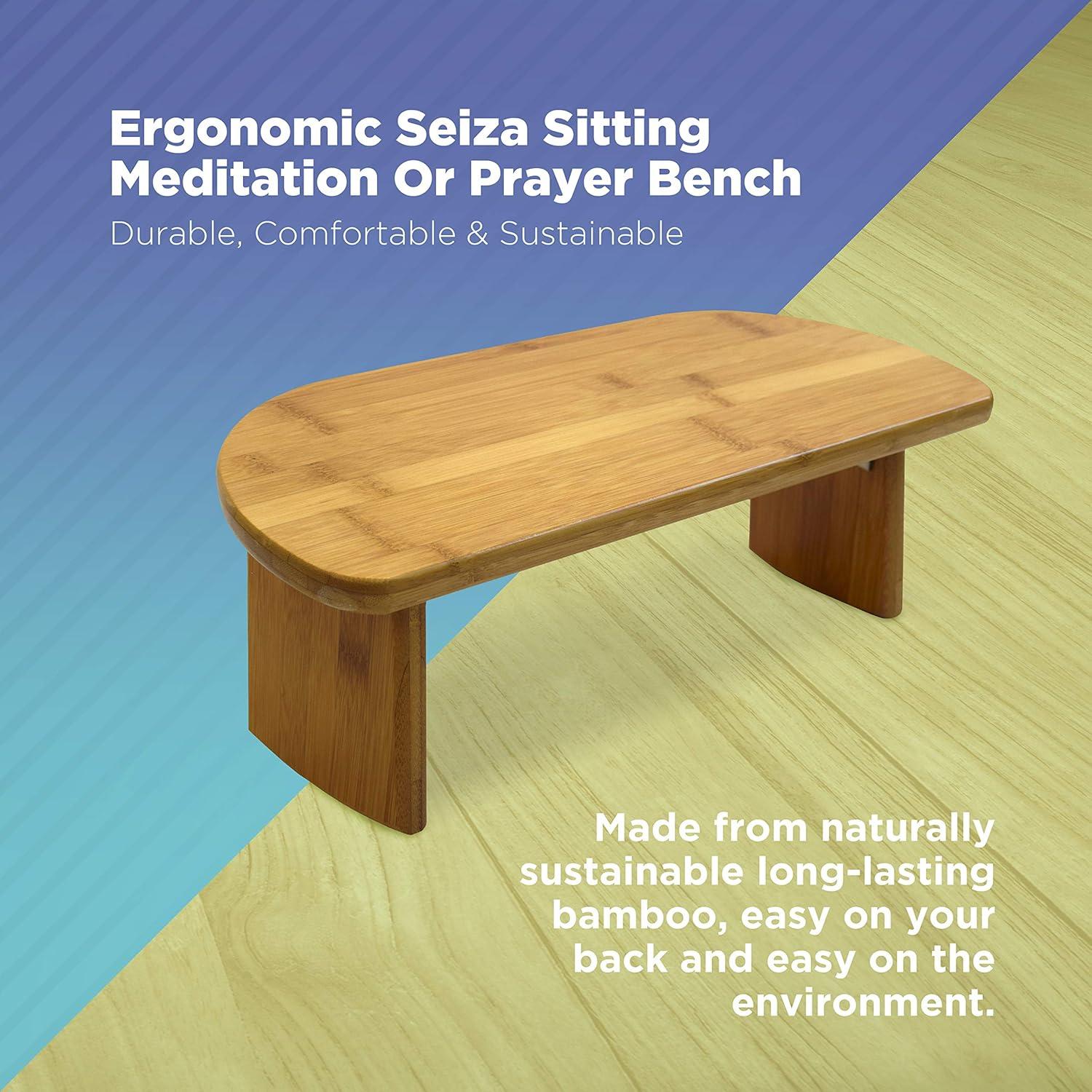 Banco de Meditación Ergonómico Bean Products - Bambú Plegable