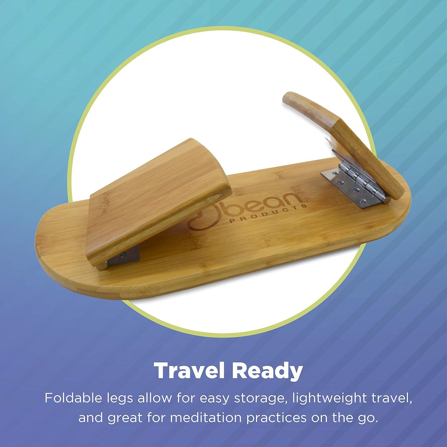 Banco de Meditación Ergonómico Bean Products - Bambú Plegable