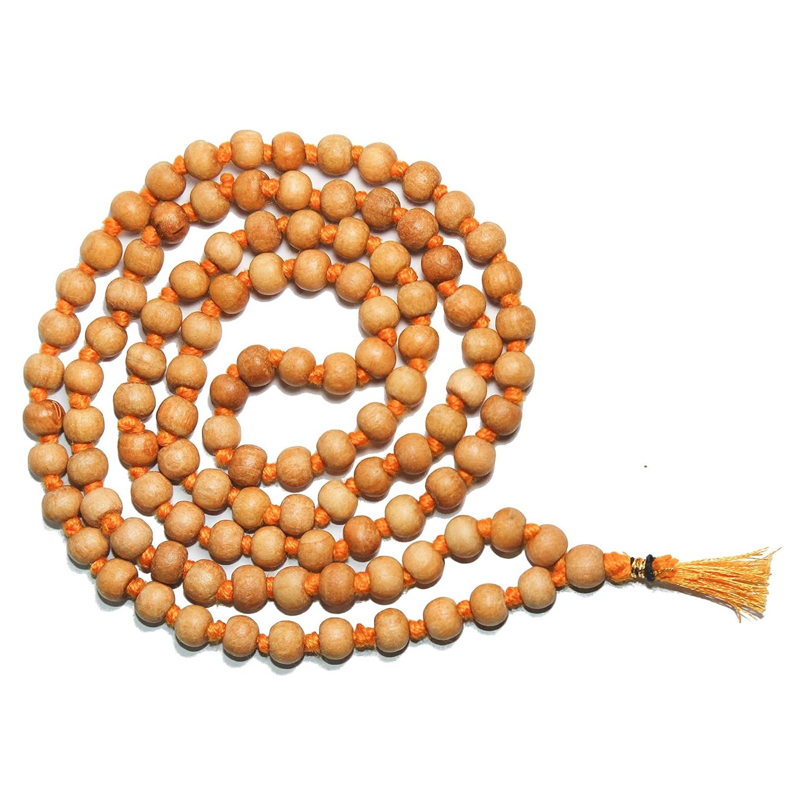 Collar de Meditación Japa Mala Tulsi Sagrado 83.82 cm