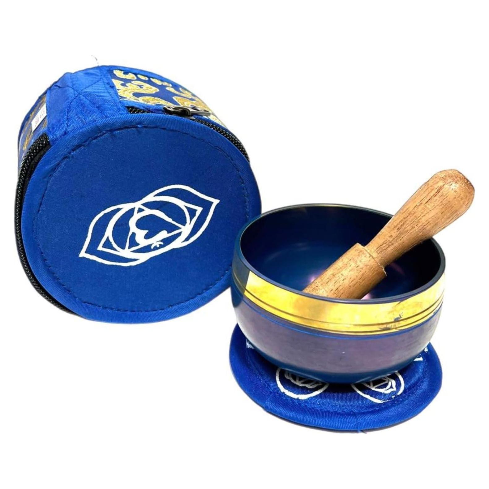 Tazón de Canto Chakra de la Garganta 7.62 cm para Meditación