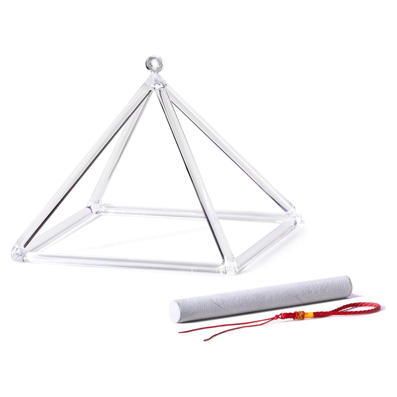 Pirámide Cantante de Cristal de Cuarzo 30.48 cm CVNC + Bolsa