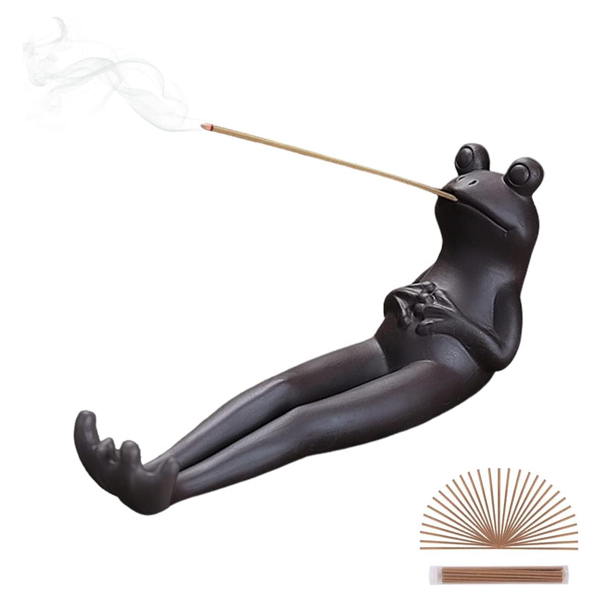 Soporte para Incienso ChangWanna Rana Cerámica 45 Varitas