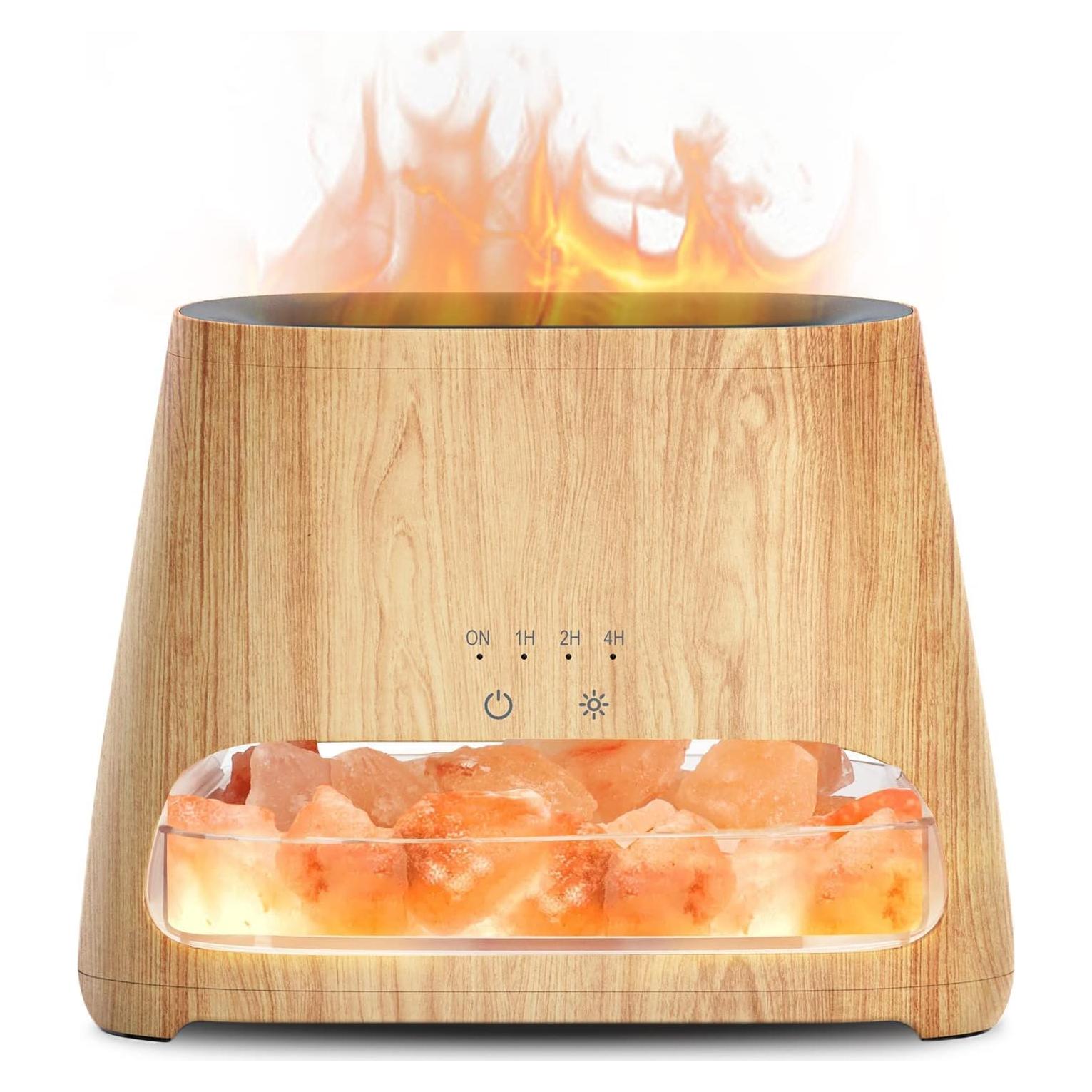 Lámpara de Sal Himalaya 2-en-1 Salkin Difusor Aceites 150ml