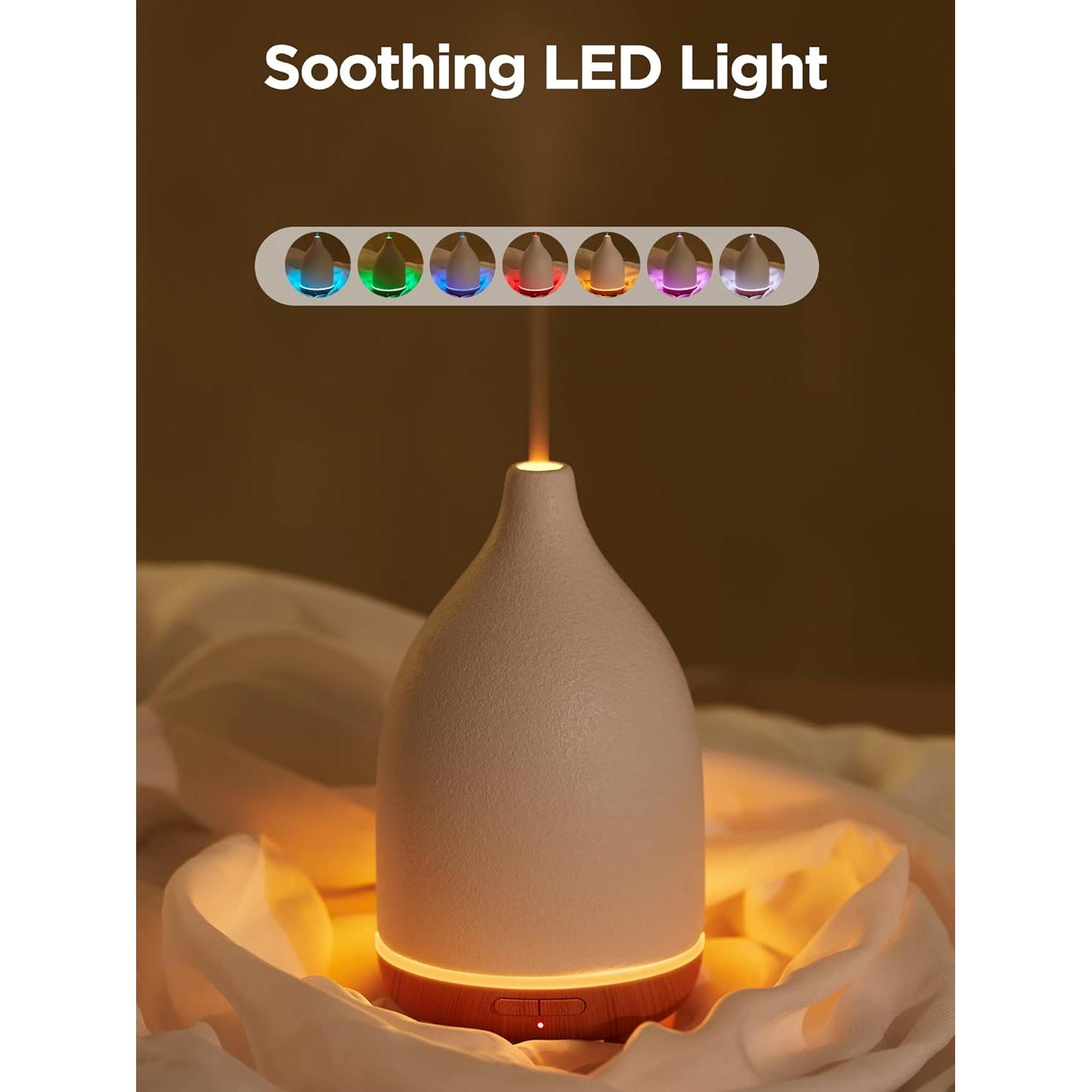 Difusor de Aceite InnoGear AD15T-W Cerámica 150ml Blanco