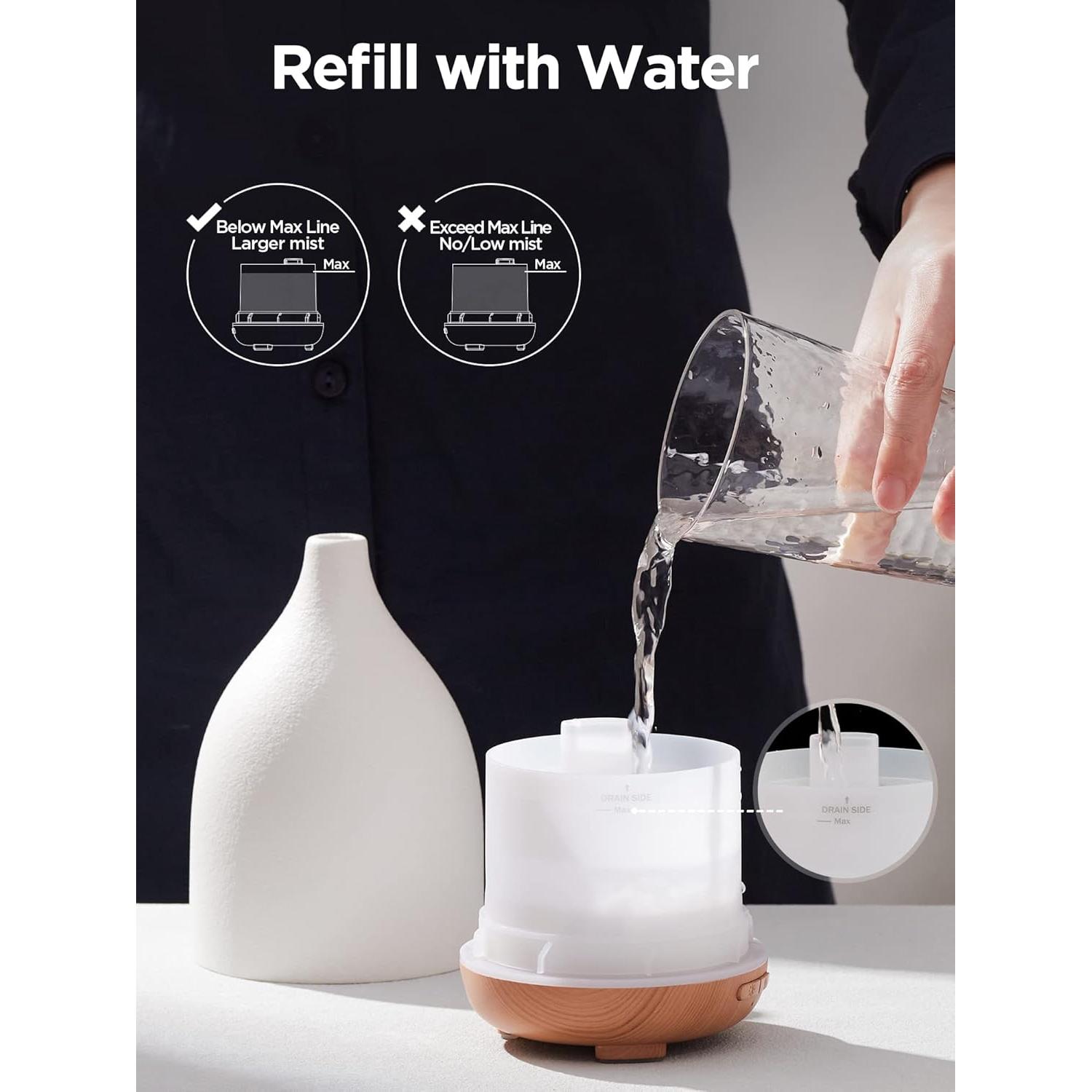 Difusor de Aceite InnoGear AD15T-W Cerámica 150ml Blanco