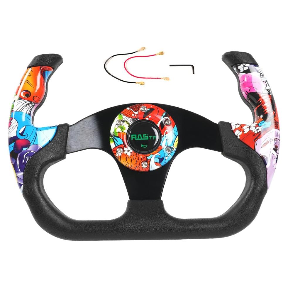 Volante RASTP 32.5cm Universal Rojo para Simulación