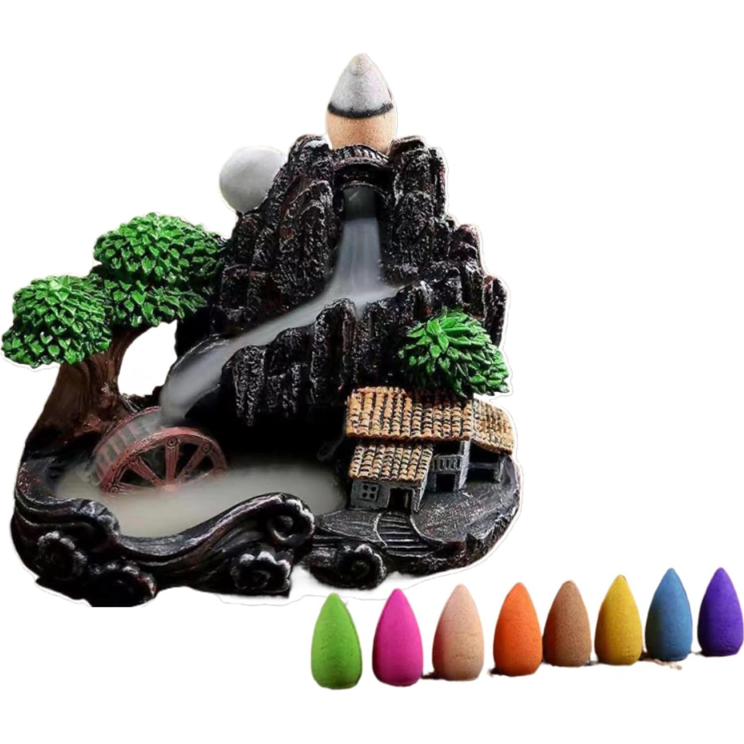 Quemador de Incienso Hecho a Mano Genérico con 120 Conos