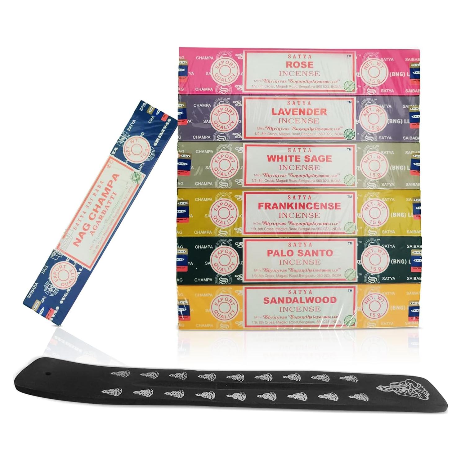 Set de Incienso Guruji Divinity con Soporte y 7 Aromas 15g