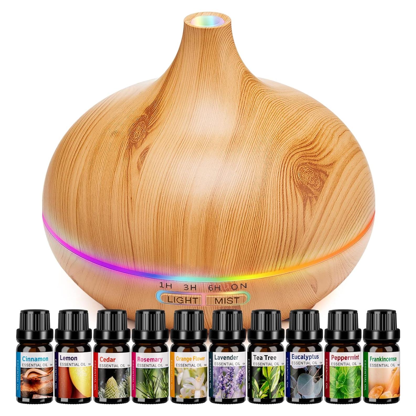 Difusor de Aroma HLS H-1 Ultrasónico 550ml para Habitaciones Grandes